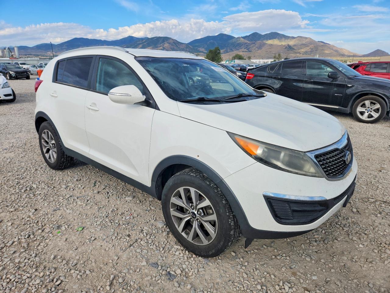 2015 Kia Sportage Lx White vin: KNDPB3ACXF7678709