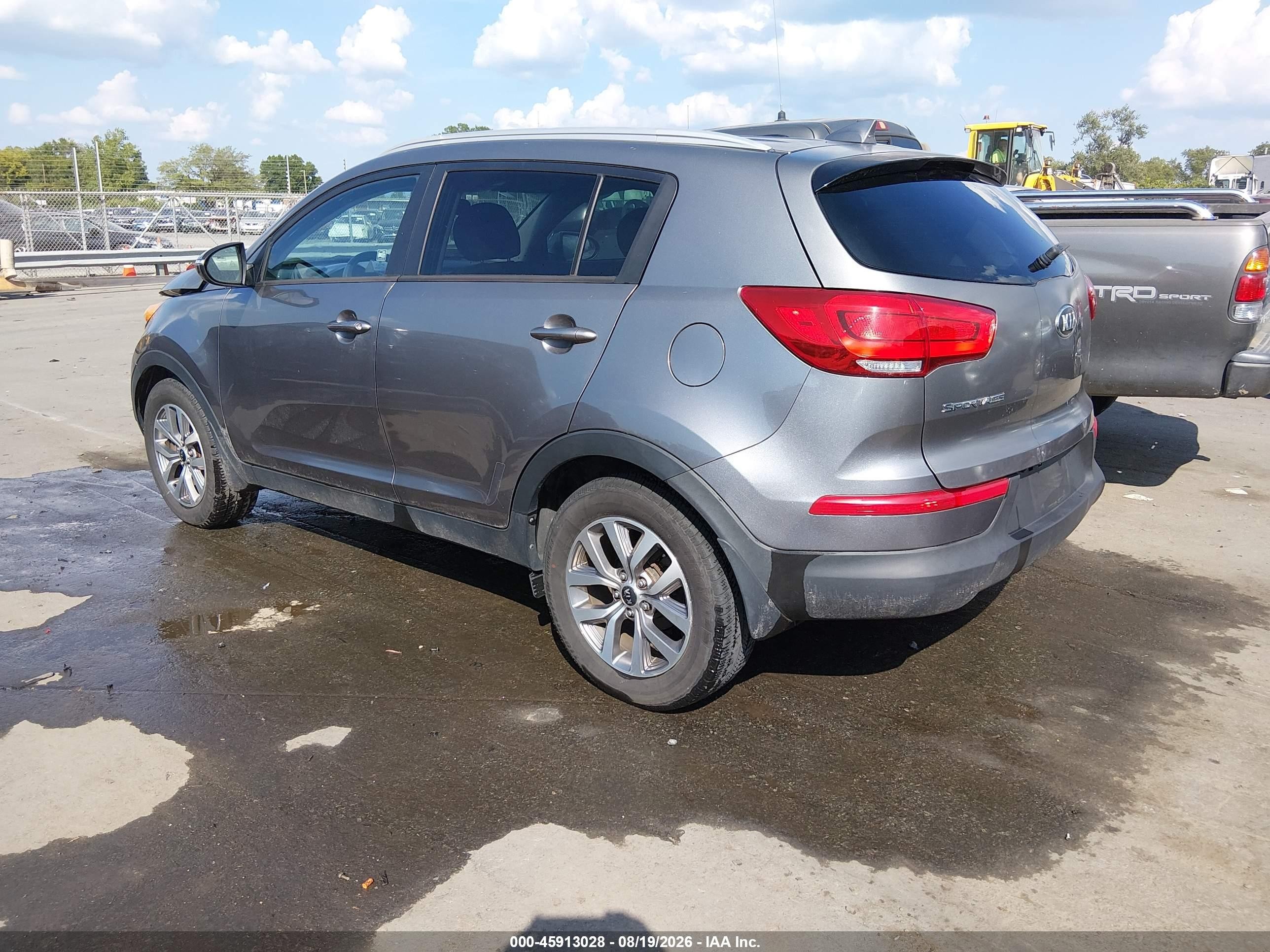2015 Kia Sportage Lx Gray vin: KNDPB3ACXF7747124