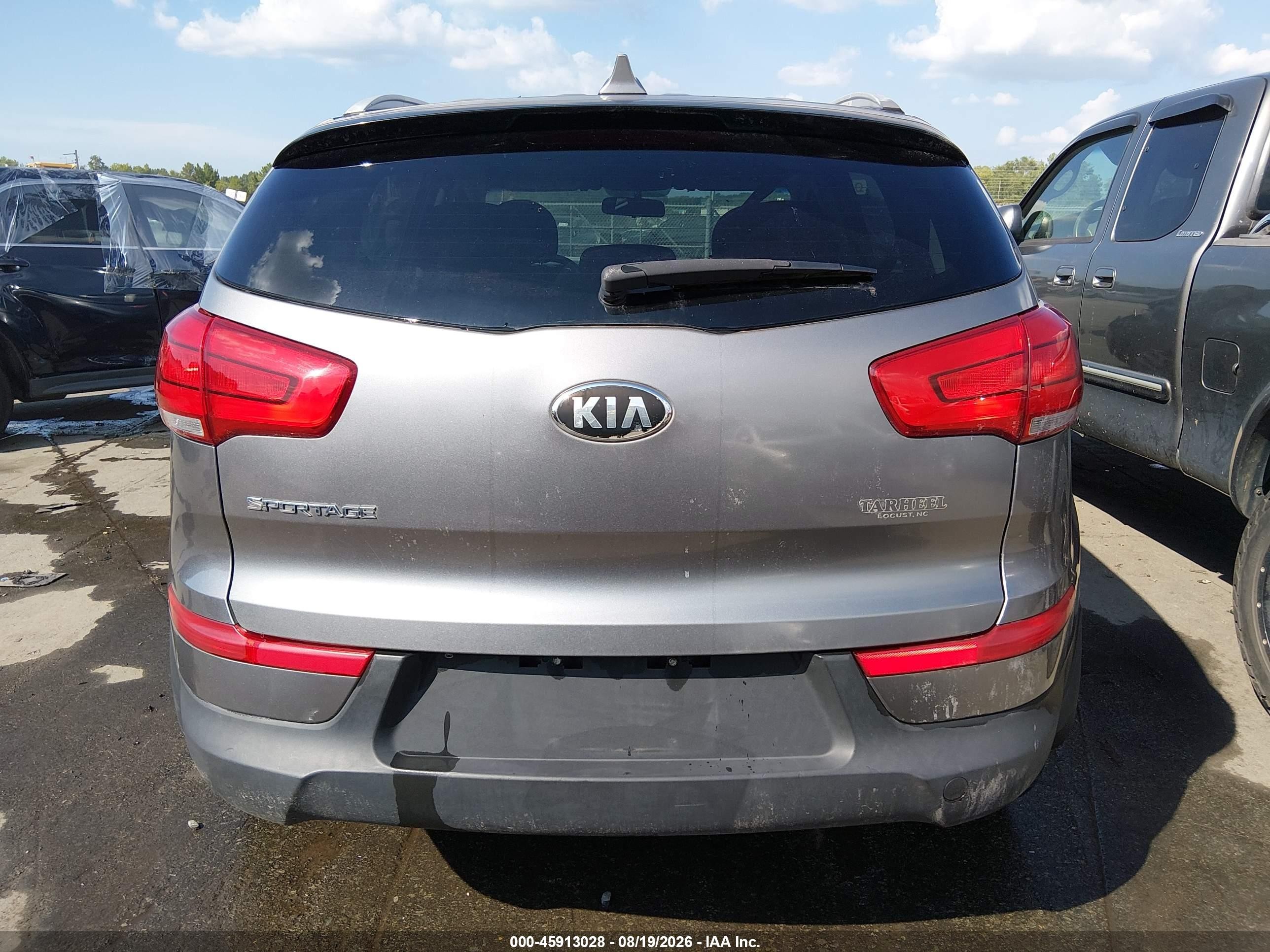 2015 Kia Sportage Lx Gray vin: KNDPB3ACXF7747124