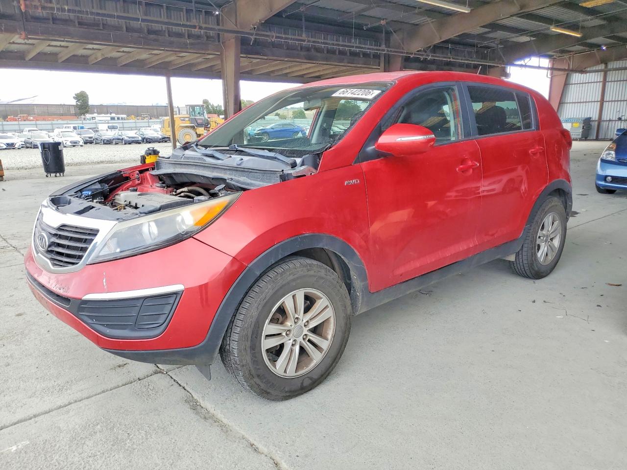 2011 Kia Sportage Lx Red vin: KNDPBCA20B7083904