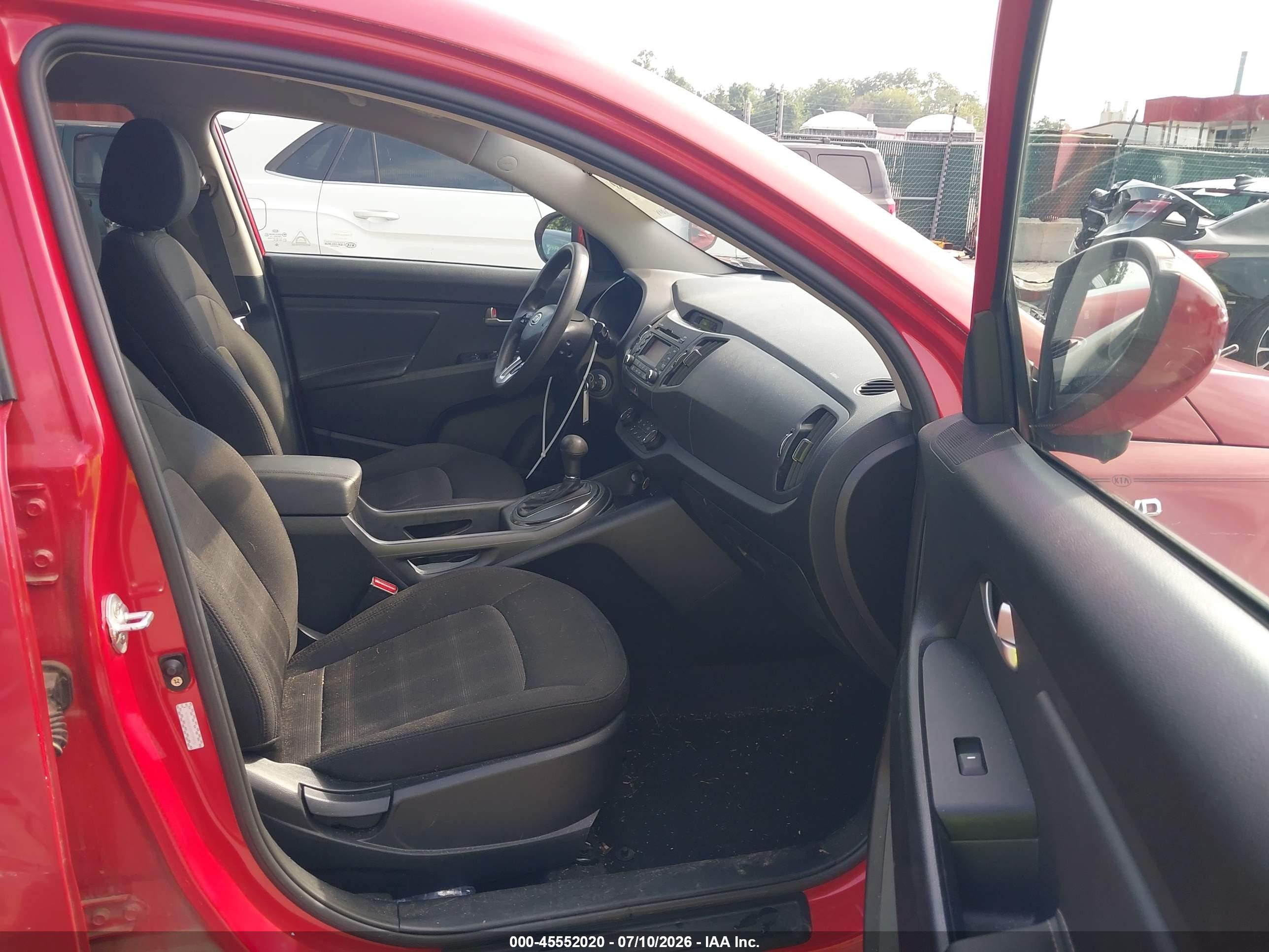 2012 Kia Sportage Lx Red vin: KNDPBCA20C7249761