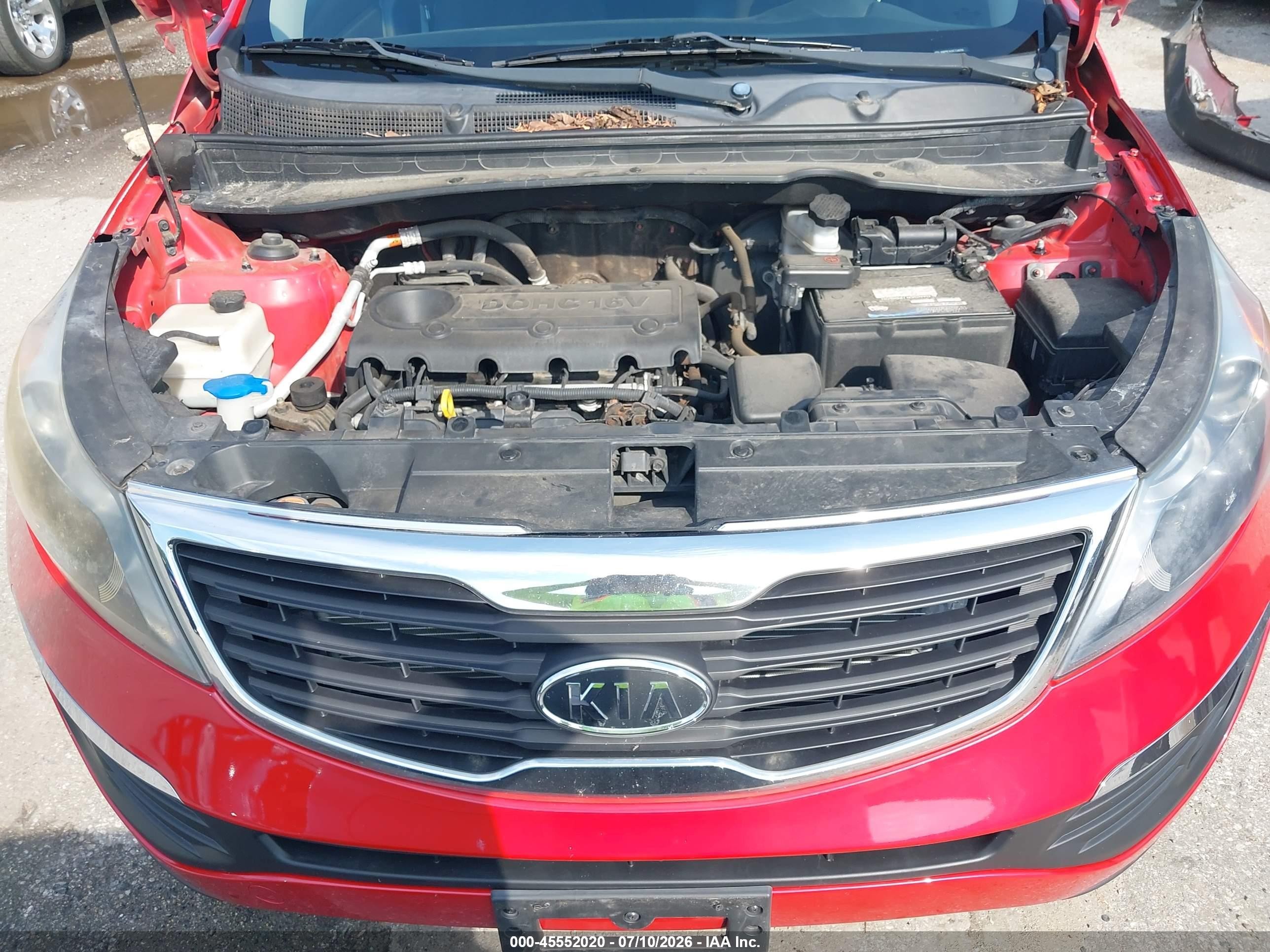 2012 Kia Sportage Lx Red vin: KNDPBCA20C7249761