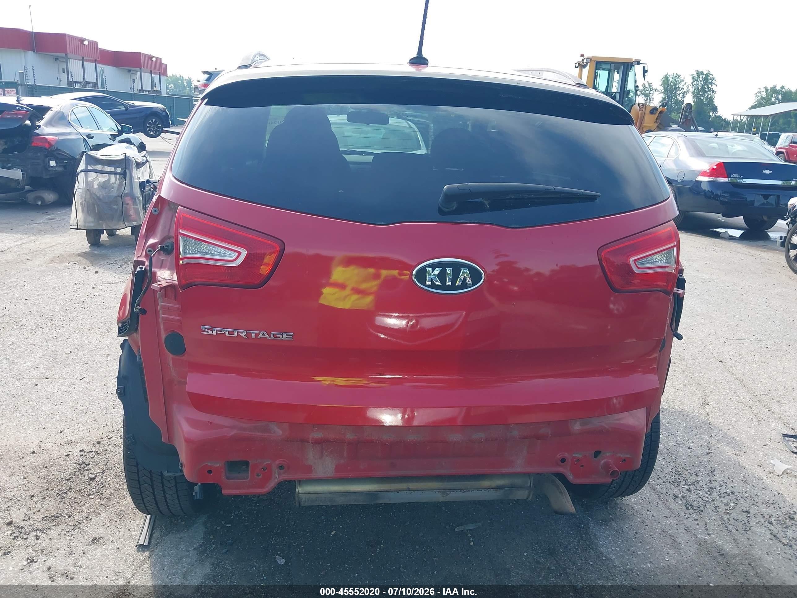 2012 Kia Sportage Lx Red vin: KNDPBCA20C7249761