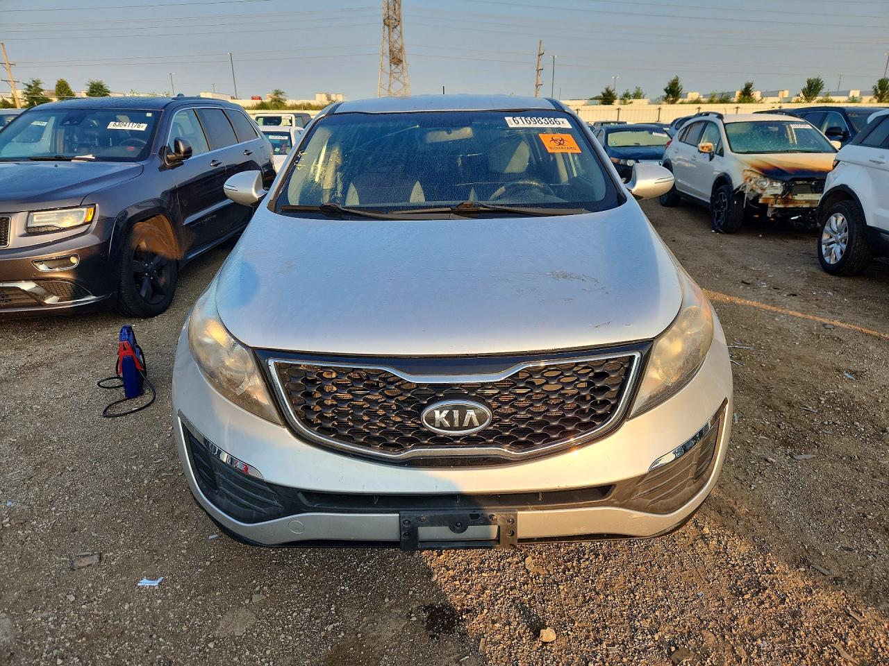2012 Kia Sportage Lx Silver vin: KNDPBCA20C7260906