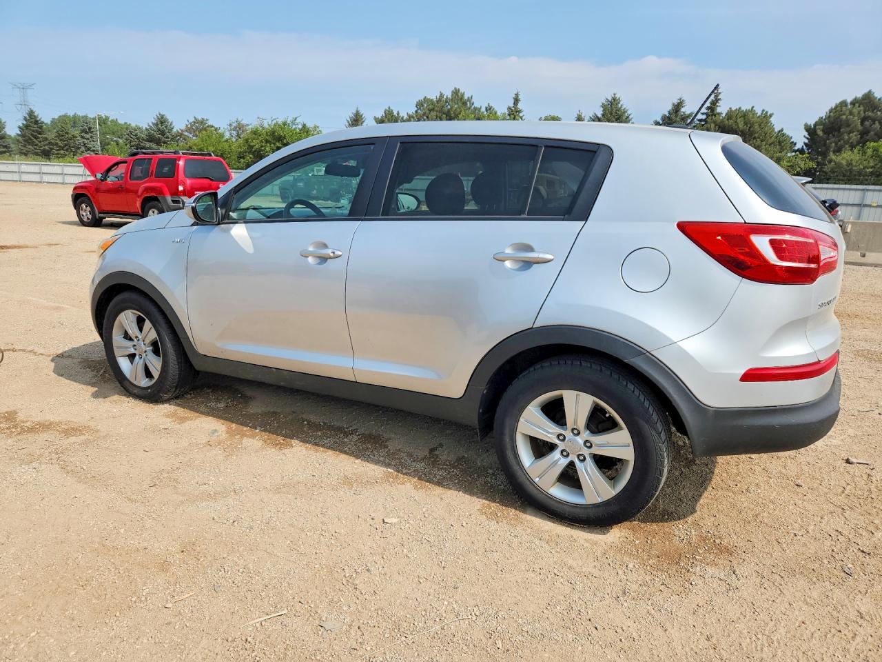2013 Kia Sportage Lx Silver vin: KNDPBCA20D7418856