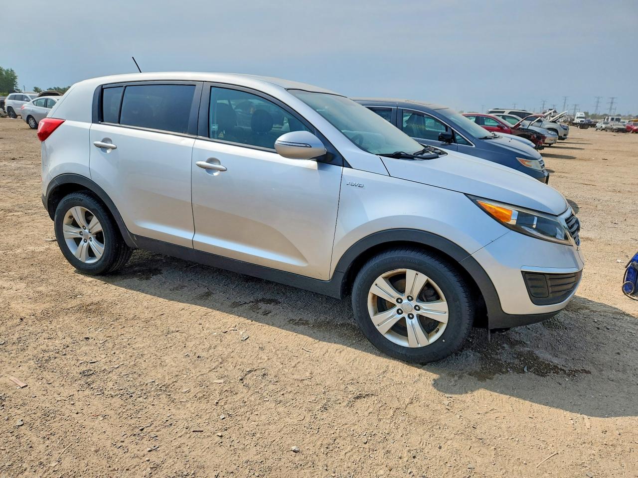 2013 Kia Sportage Lx Silver vin: KNDPBCA20D7418856