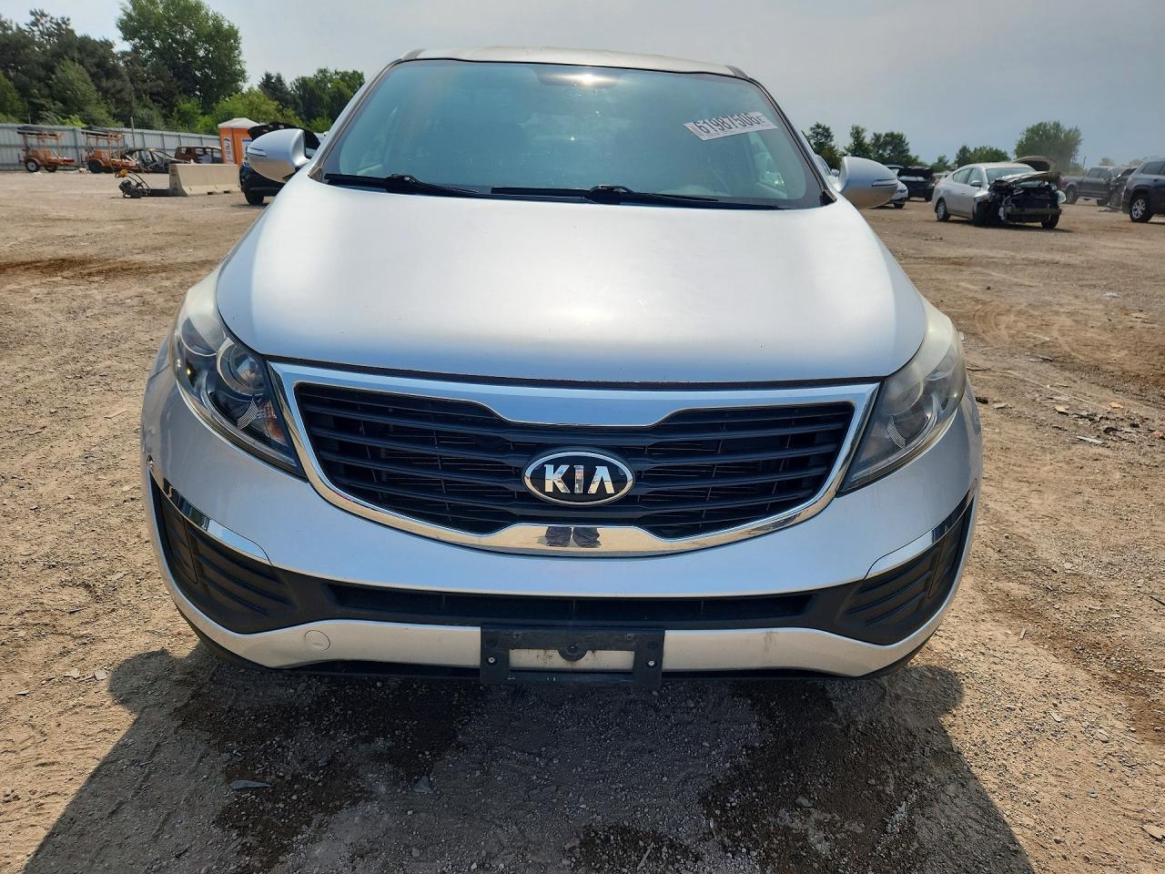 2013 Kia Sportage Lx Silver vin: KNDPBCA20D7418856