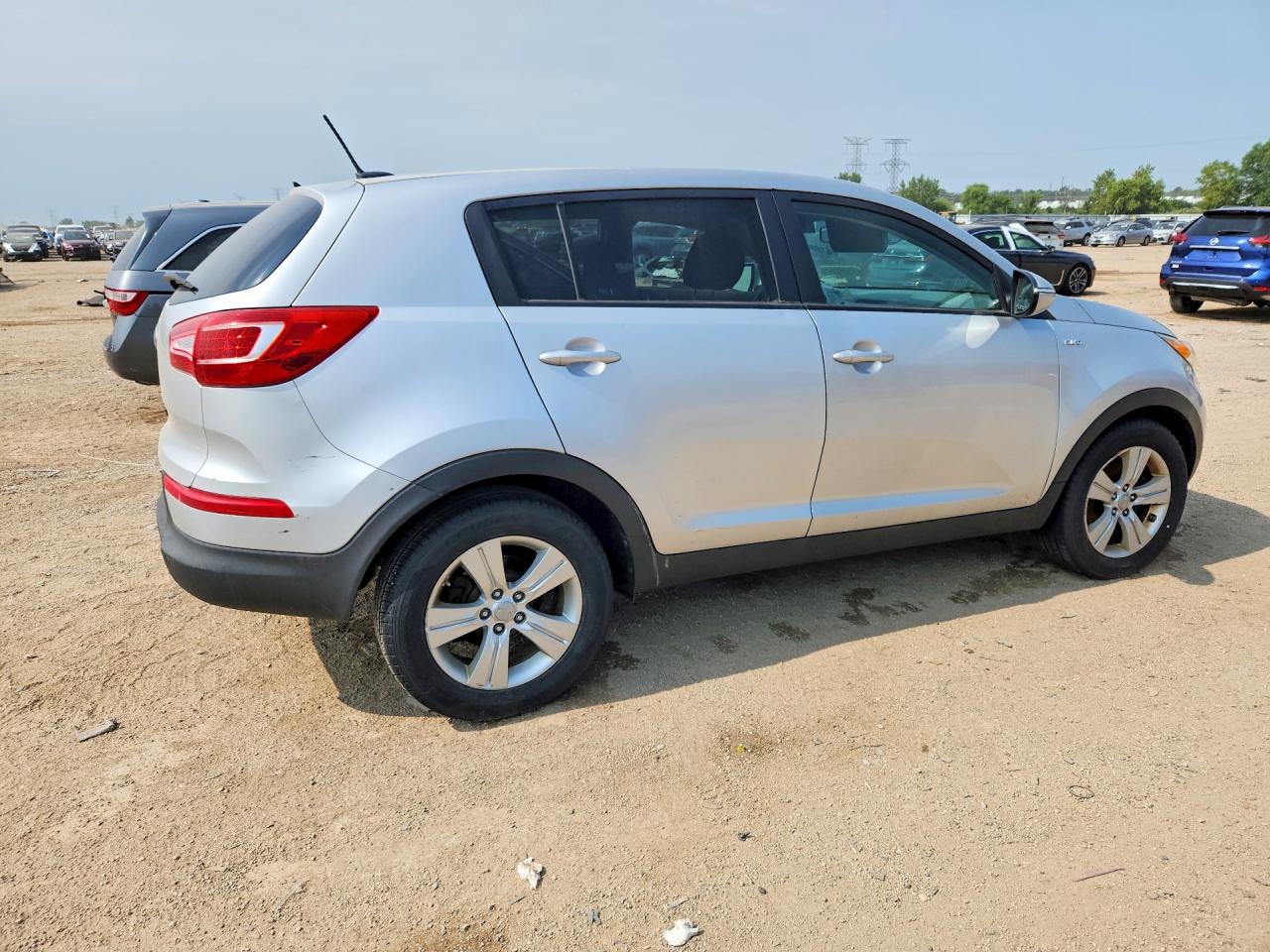 2013 Kia Sportage Lx Silver vin: KNDPBCA20D7418856