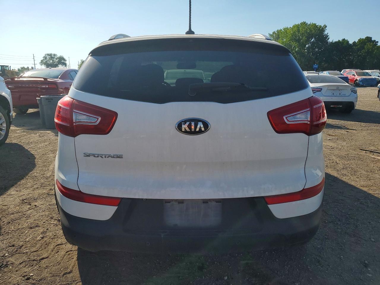 2013 Kia Sportage Lx White vin: KNDPBCA20D7535093
