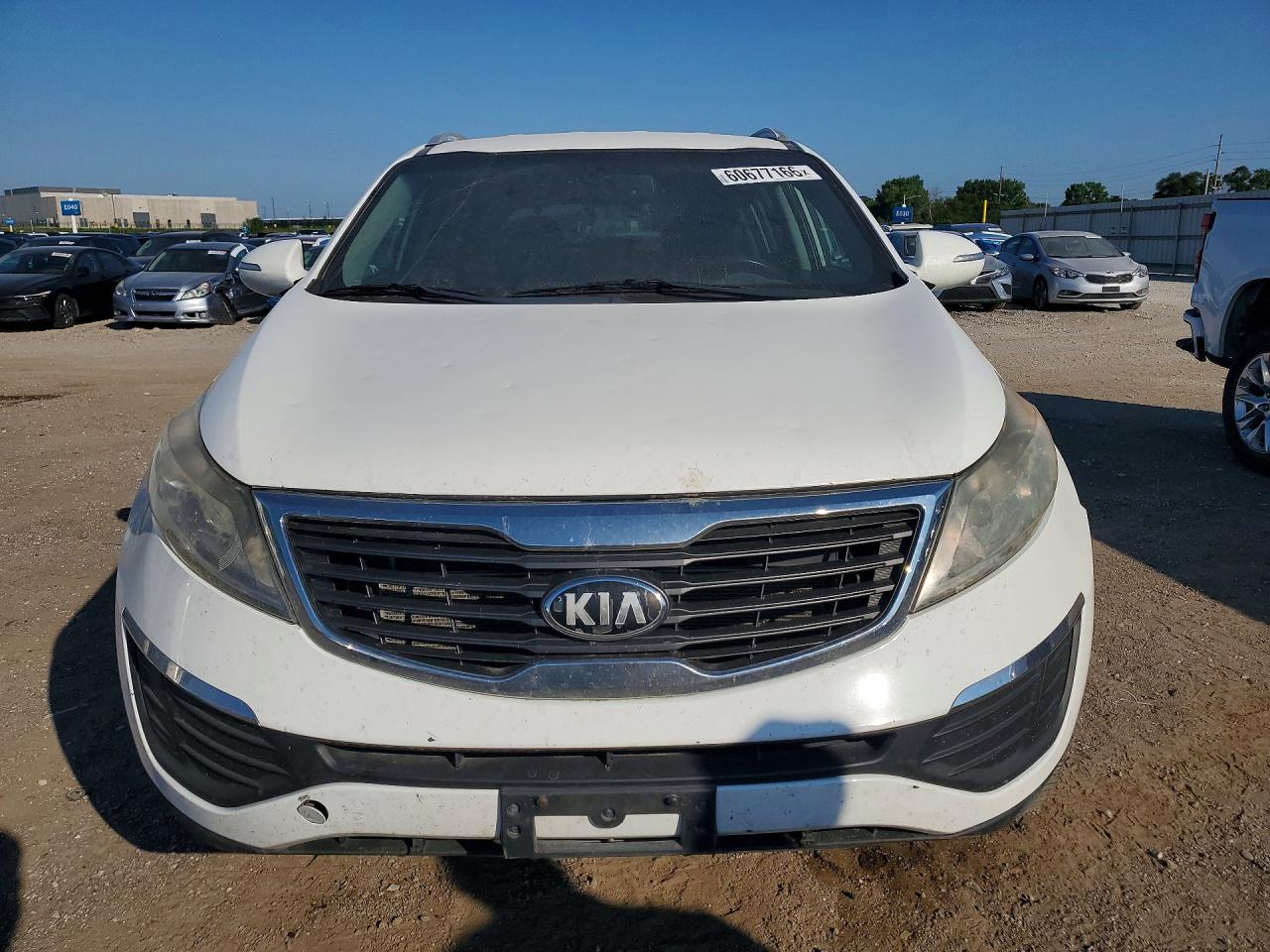 2013 Kia Sportage Lx White vin: KNDPBCA20D7535093