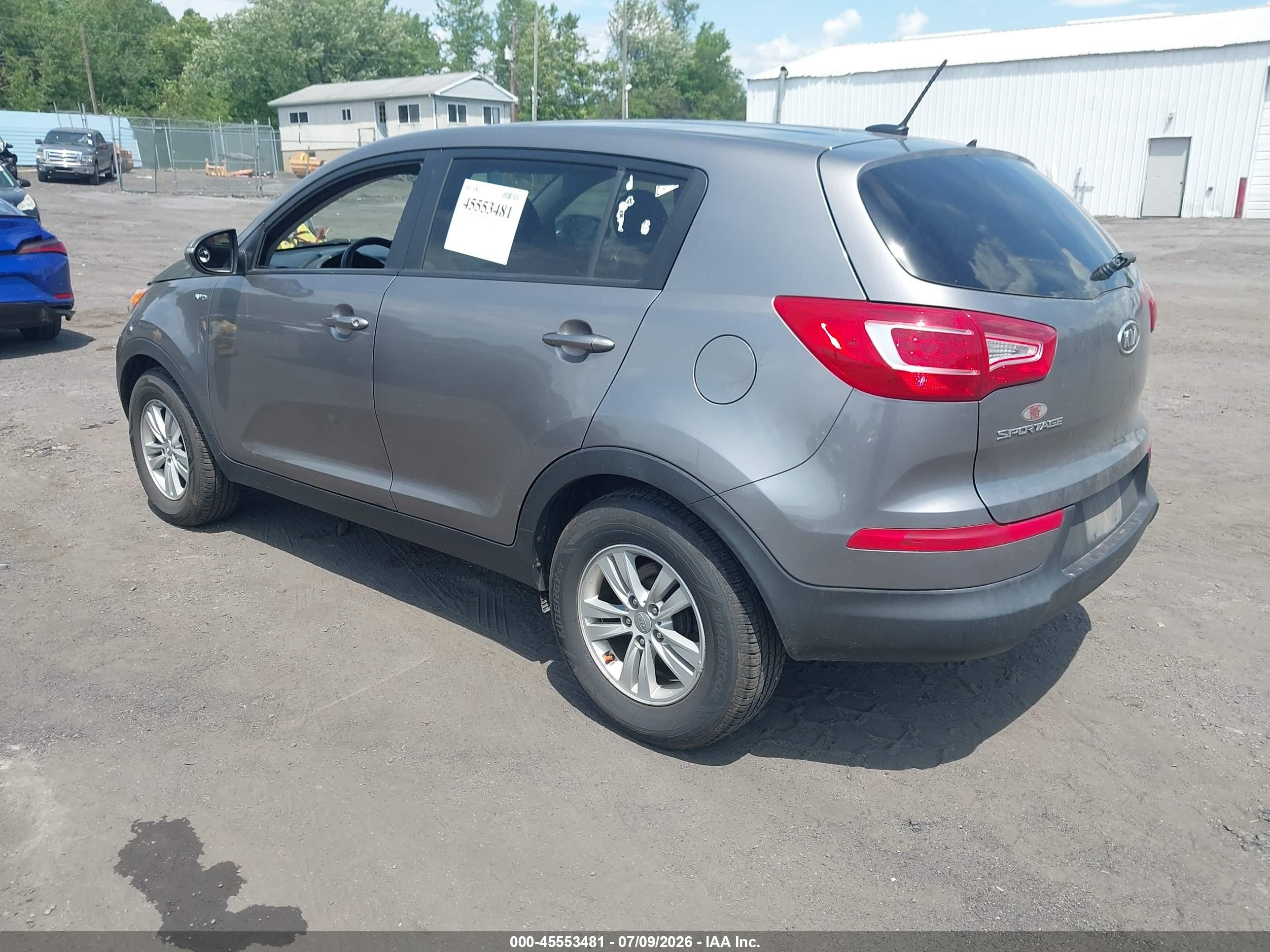 2011 Kia Sportage Lx Gray vin: KNDPBCA21B7047638
