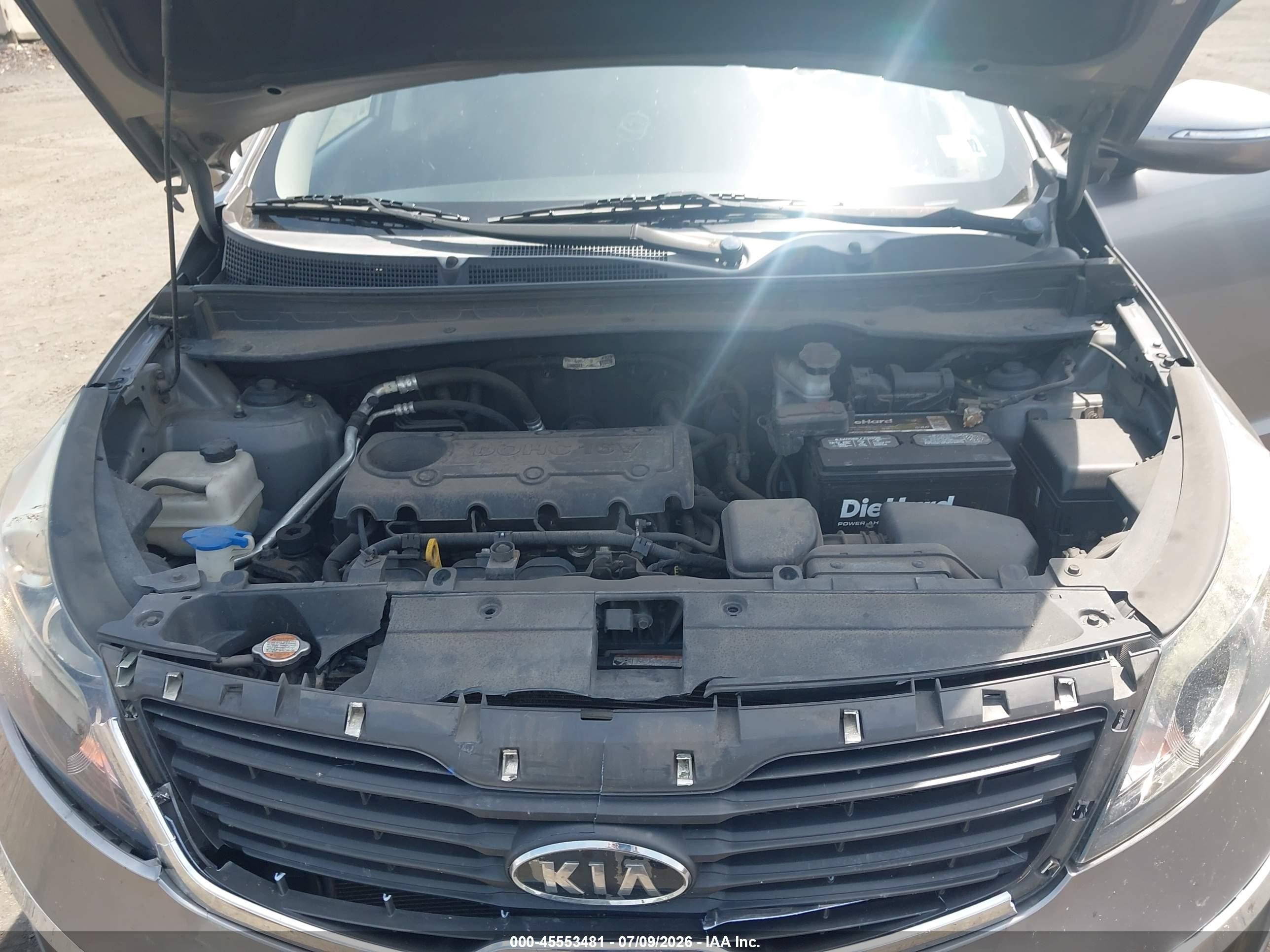 2011 Kia Sportage Lx Gray vin: KNDPBCA21B7047638