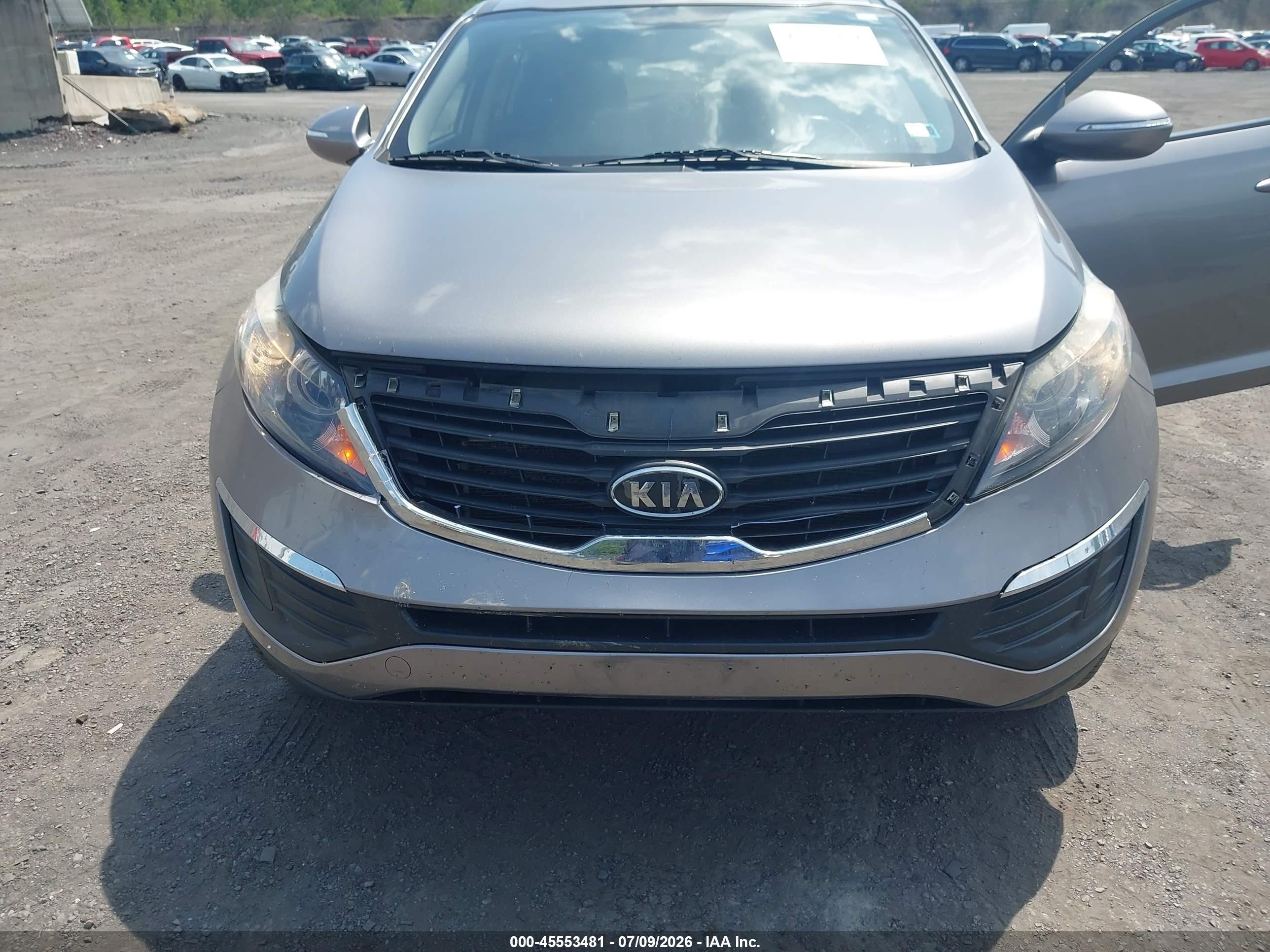 2011 Kia Sportage Lx Gray vin: KNDPBCA21B7047638