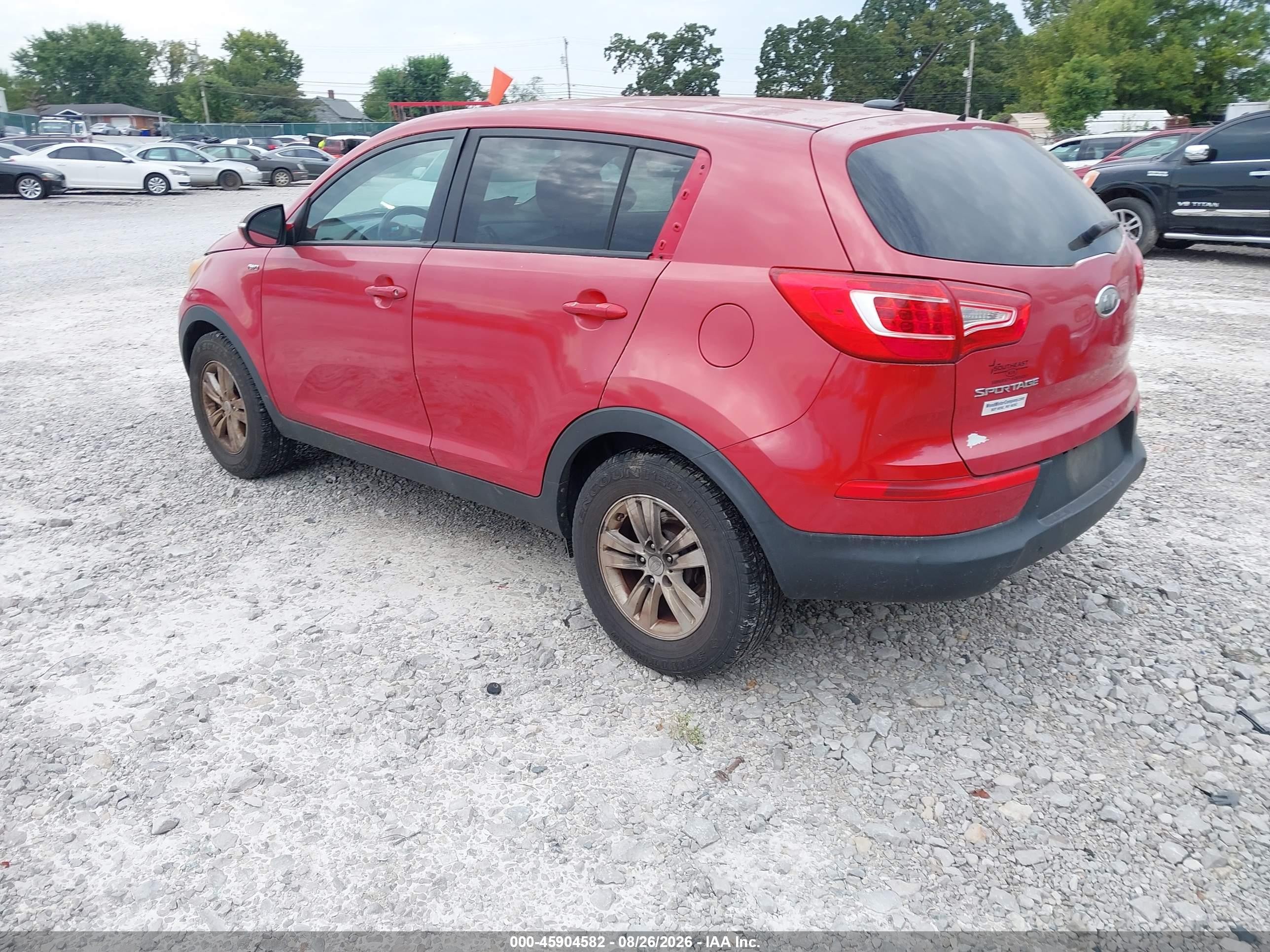 2011 Kia Sportage Lx Red vin: KNDPBCA21B7099609