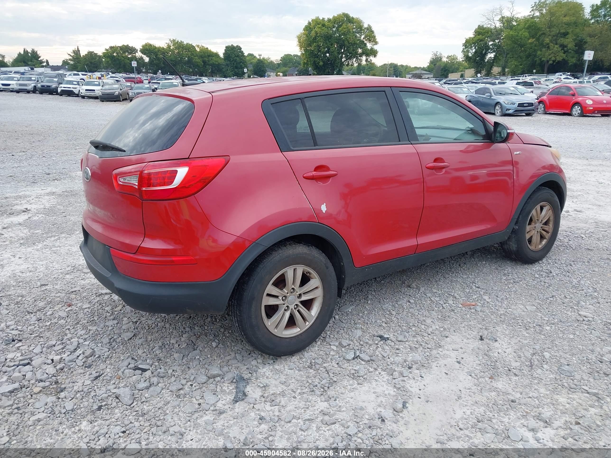 2011 Kia Sportage Lx Red vin: KNDPBCA21B7099609