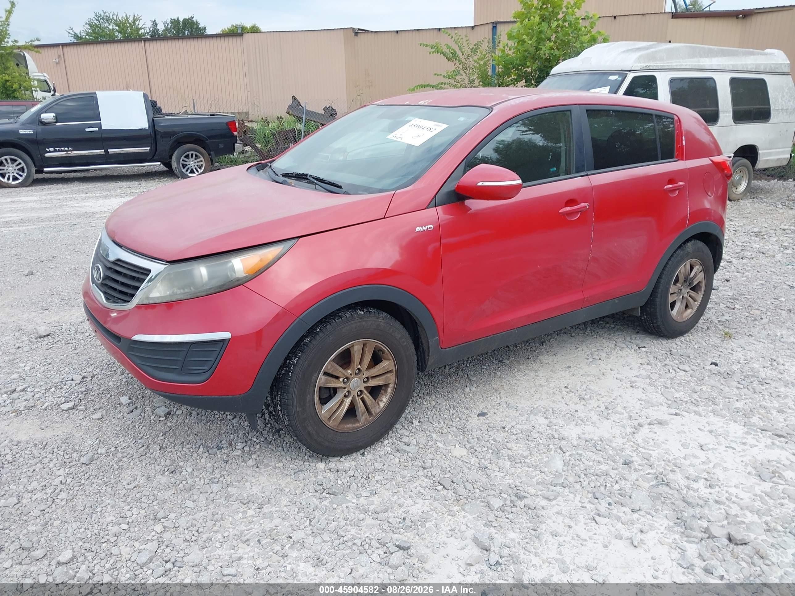 2011 Kia Sportage Lx Red vin: KNDPBCA21B7099609