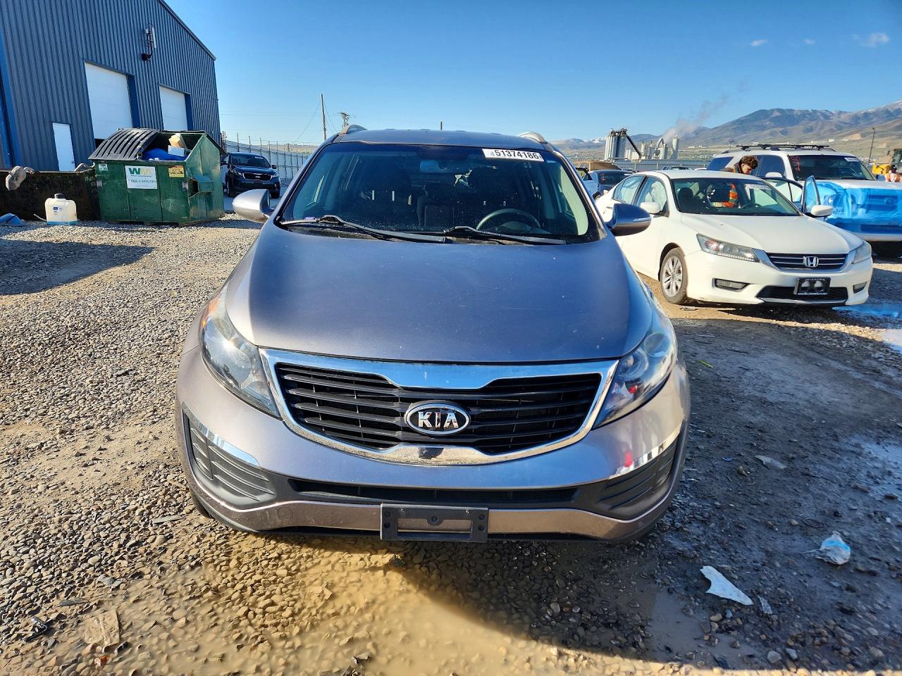2011 Kia Sportage Lx Gray vin: KNDPBCA21B7168119