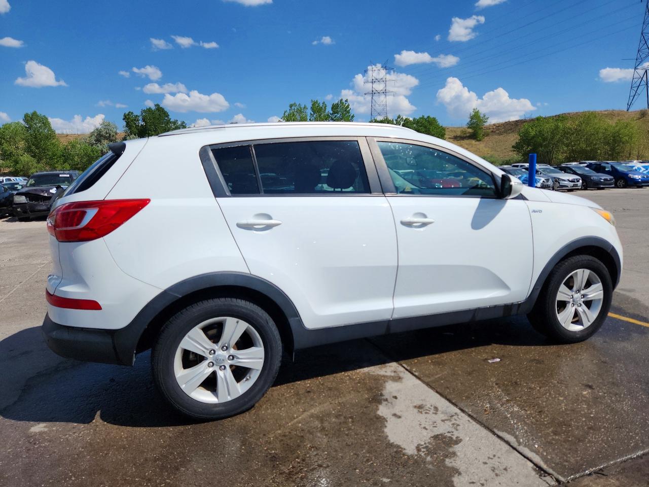 2012 Kia Sportage Lx White vin: KNDPBCA21C7234346