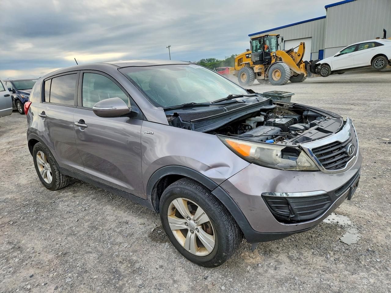 2012 Kia Sportage Lx Gray vin: KNDPBCA21C7293476