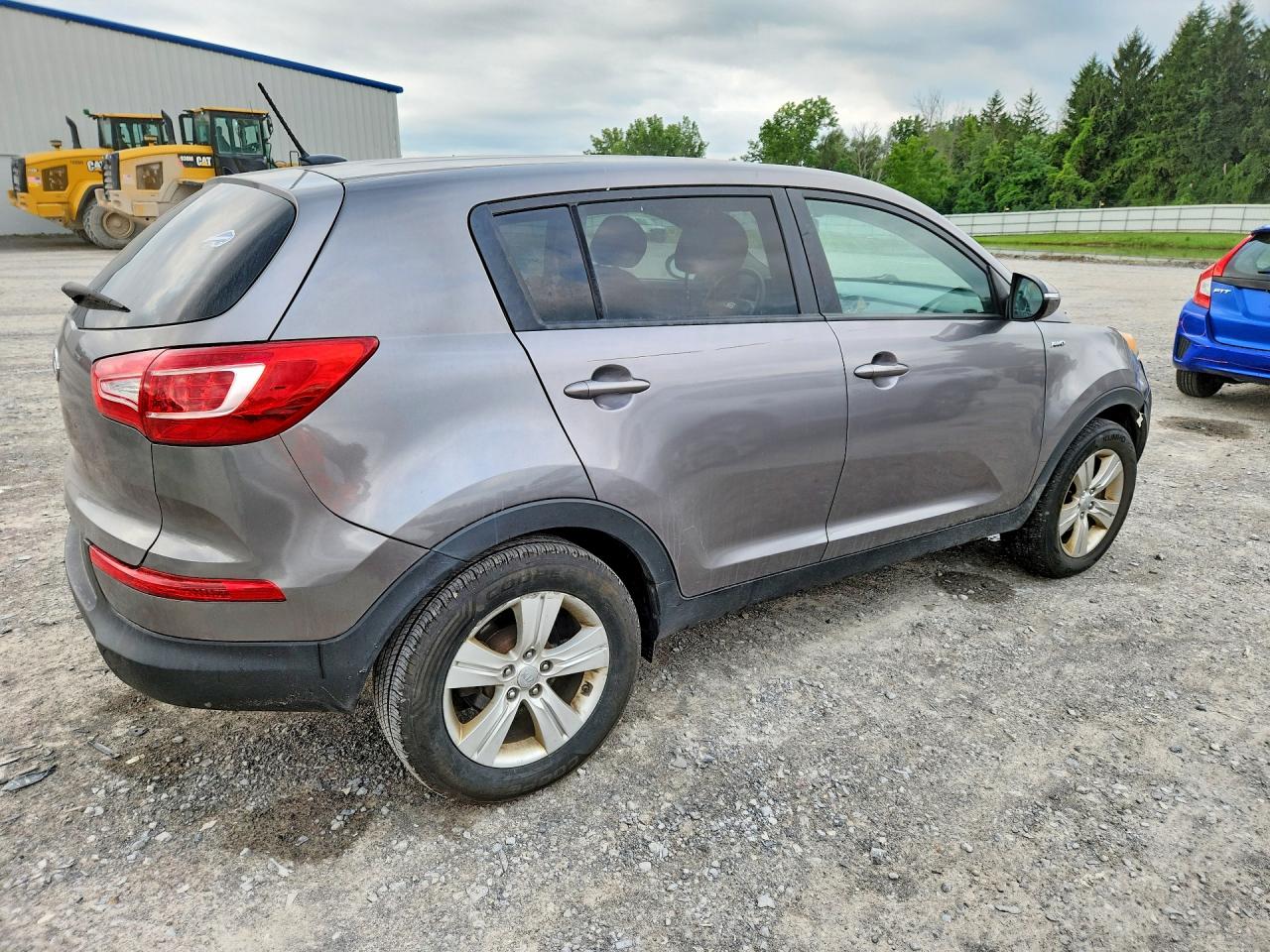 2012 Kia Sportage Lx Gray vin: KNDPBCA21C7293476