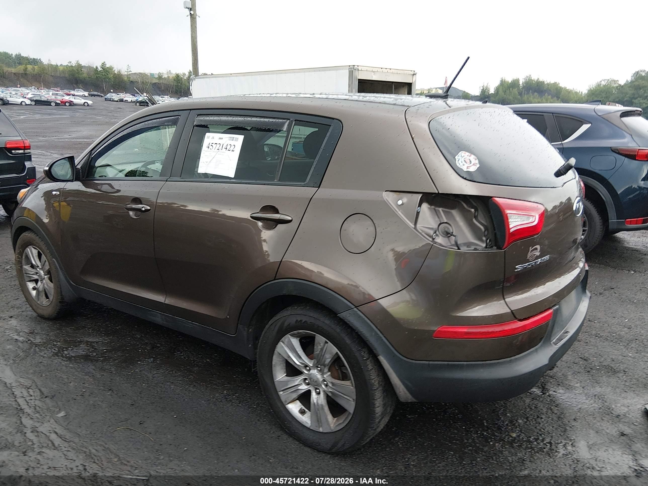 2012 Kia Sportage Lx Gray vin: KNDPBCA21C7293820