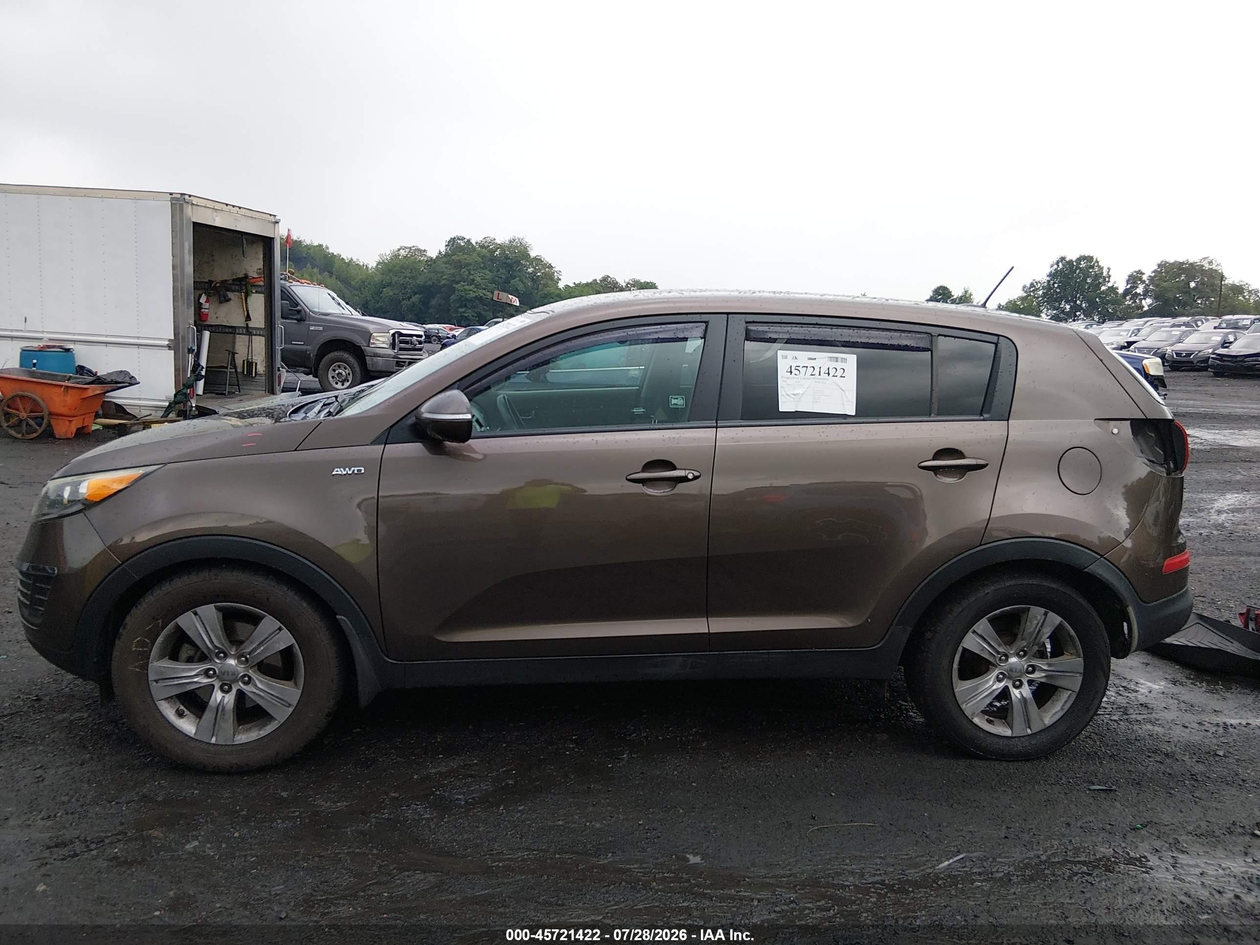 2012 Kia Sportage Lx Gray vin: KNDPBCA21C7293820