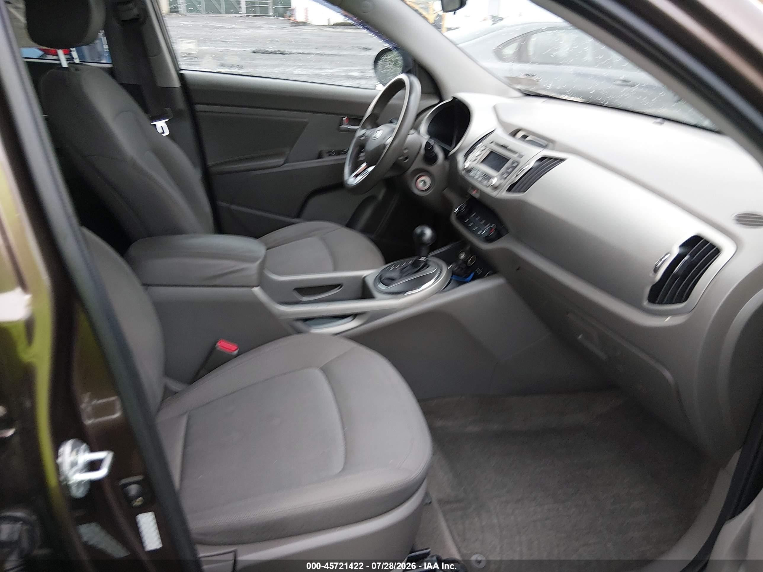 2012 Kia Sportage Lx Gray vin: KNDPBCA21C7293820