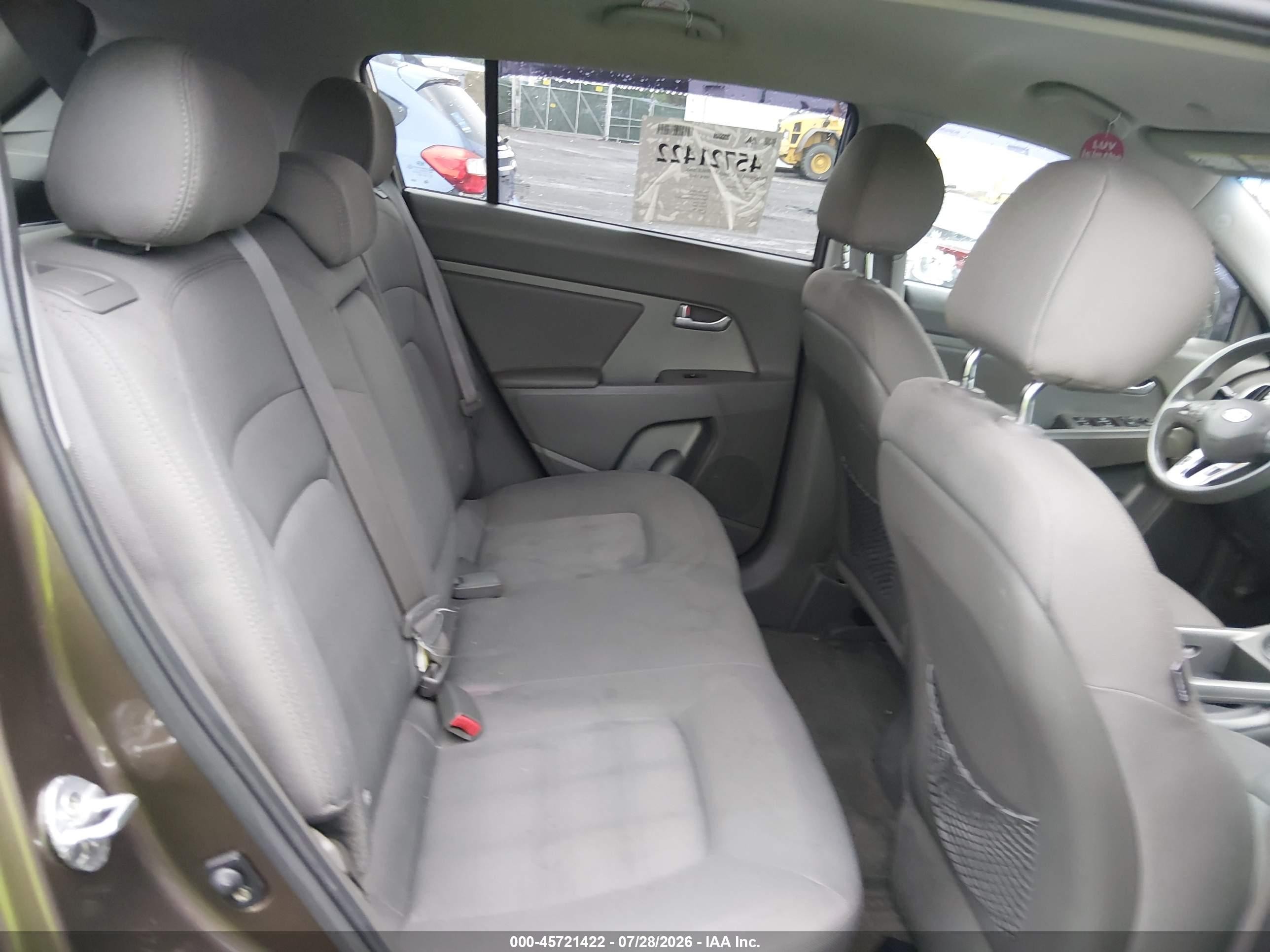 2012 Kia Sportage Lx Gray vin: KNDPBCA21C7293820