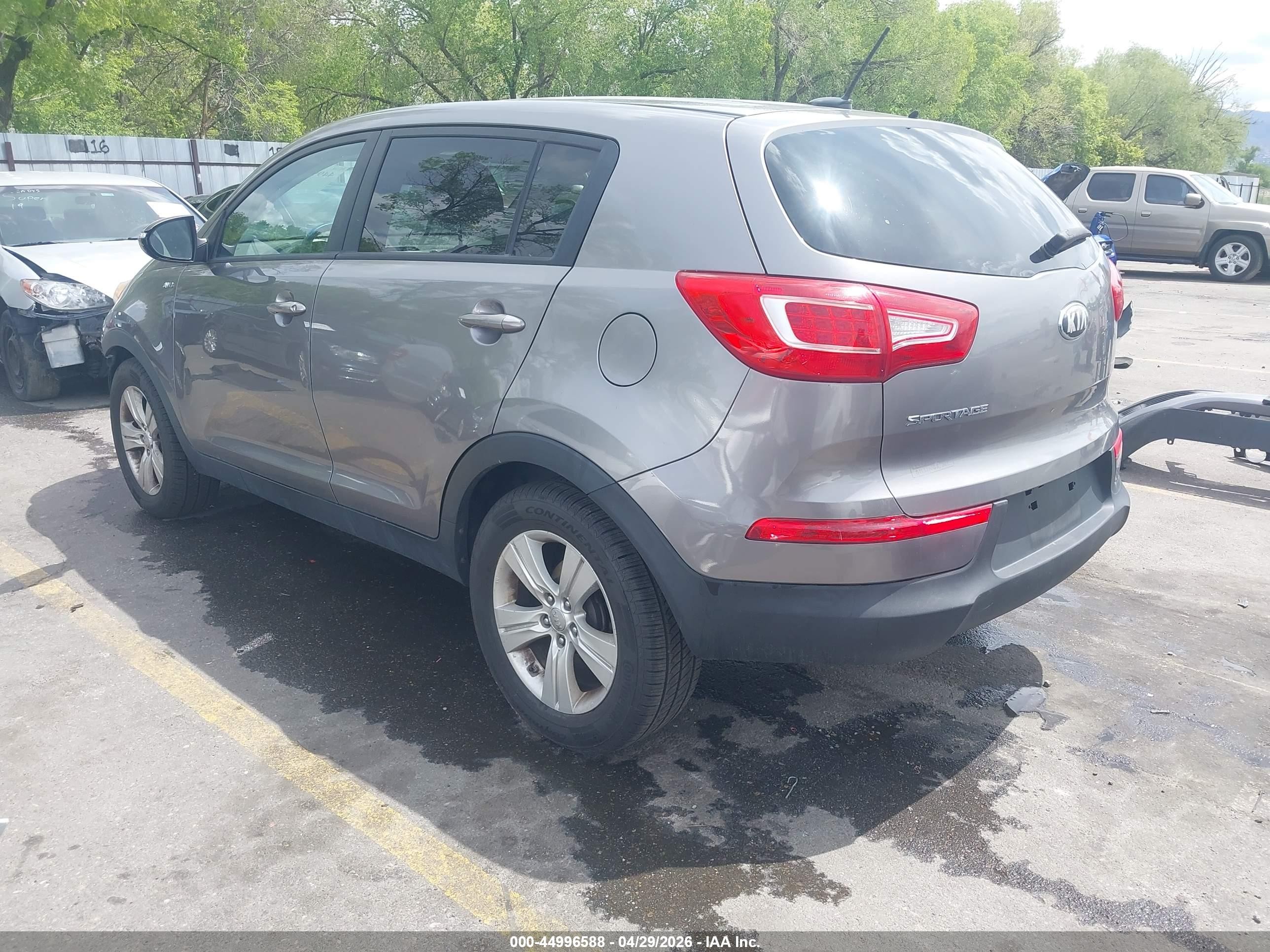 2013 Kia Sportage Lx Silver vin: KNDPBCA21D7421149