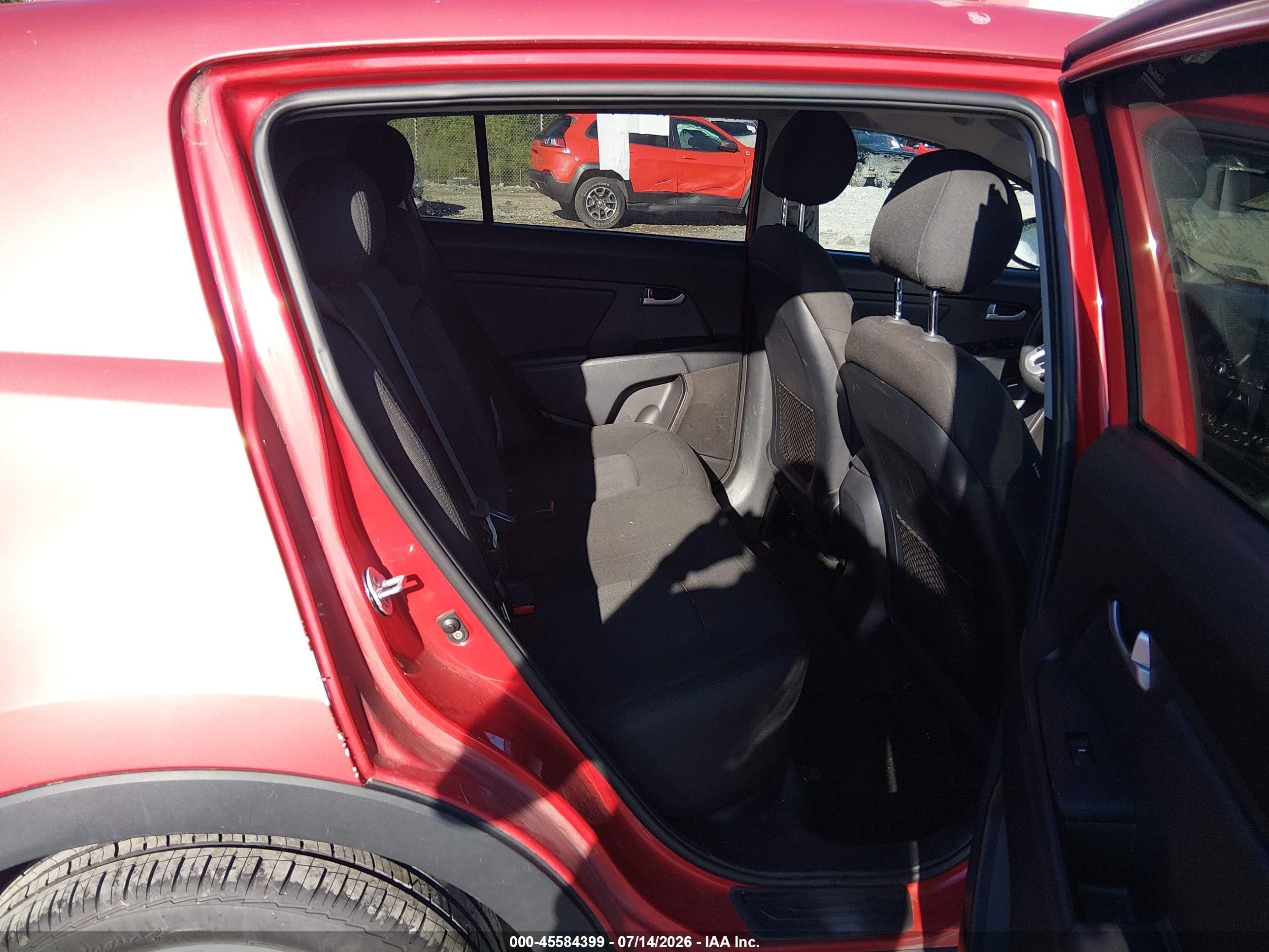 2013 Kia Sportage Lx Red vin: KNDPBCA21D7422348