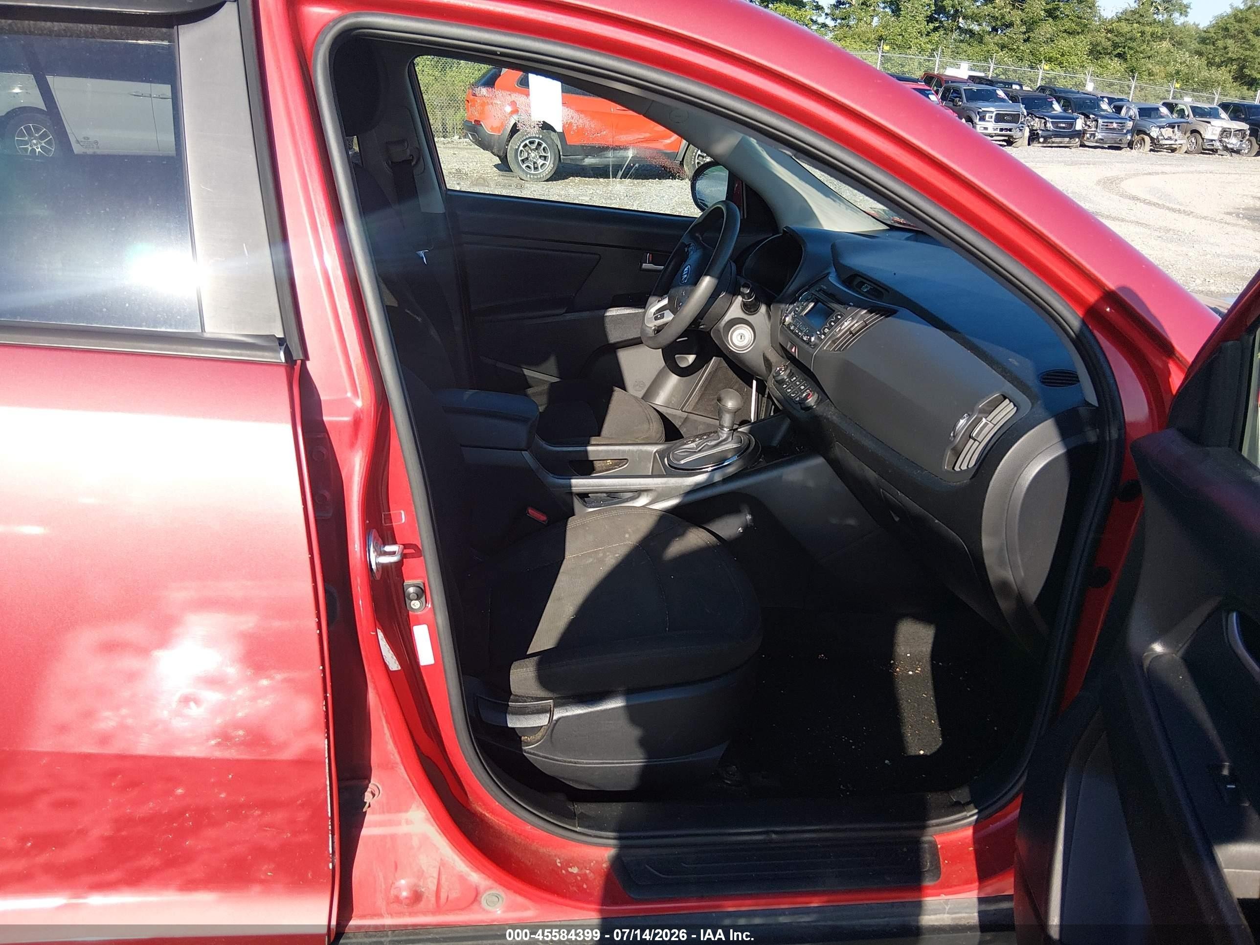 2013 Kia Sportage Lx Red vin: KNDPBCA21D7422348