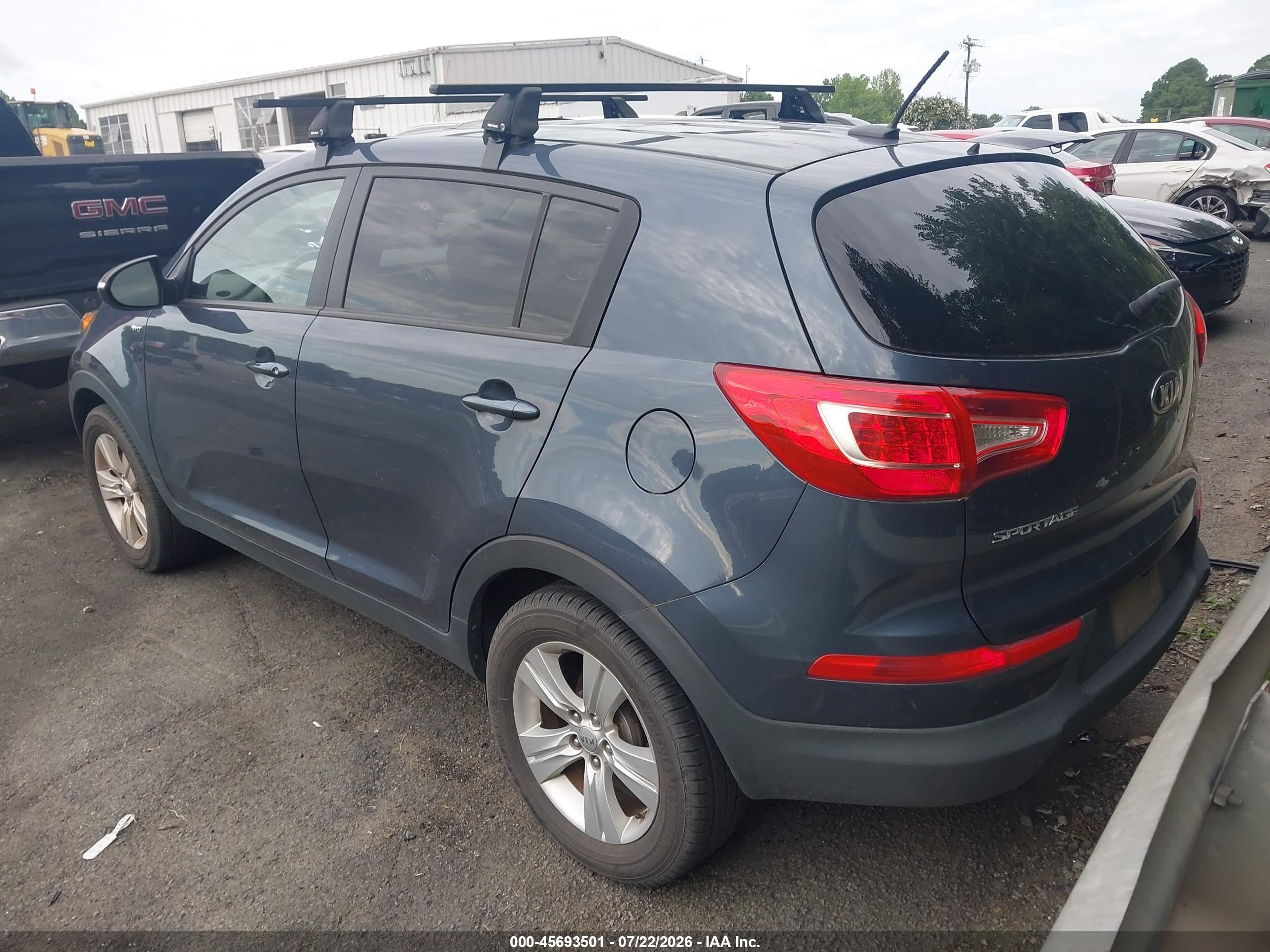 2013 Kia Sportage Lx Blue vin: KNDPBCA21D7423516
