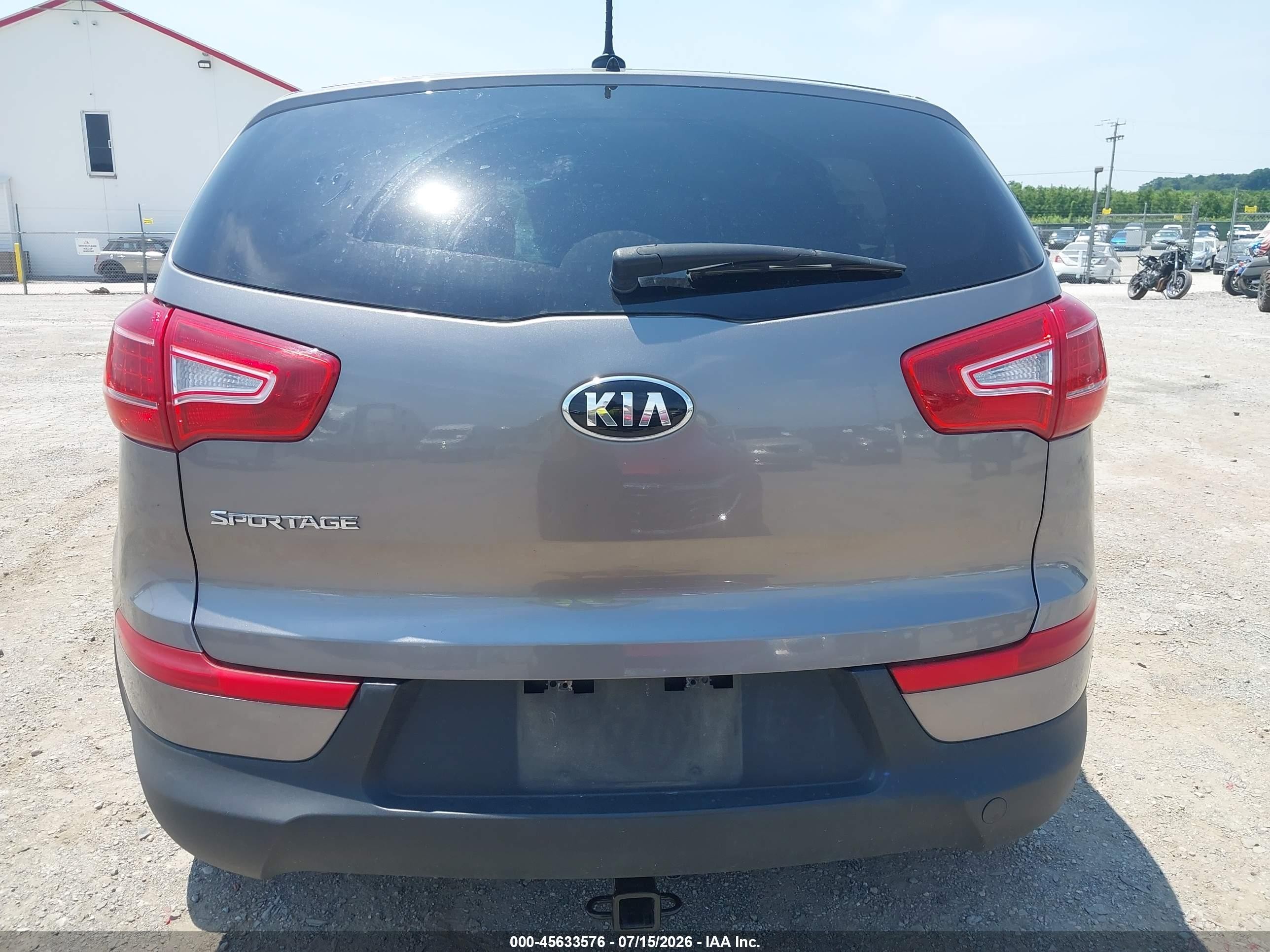 2013 Kia Sportage Lx Gray vin: KNDPBCA21D7494585