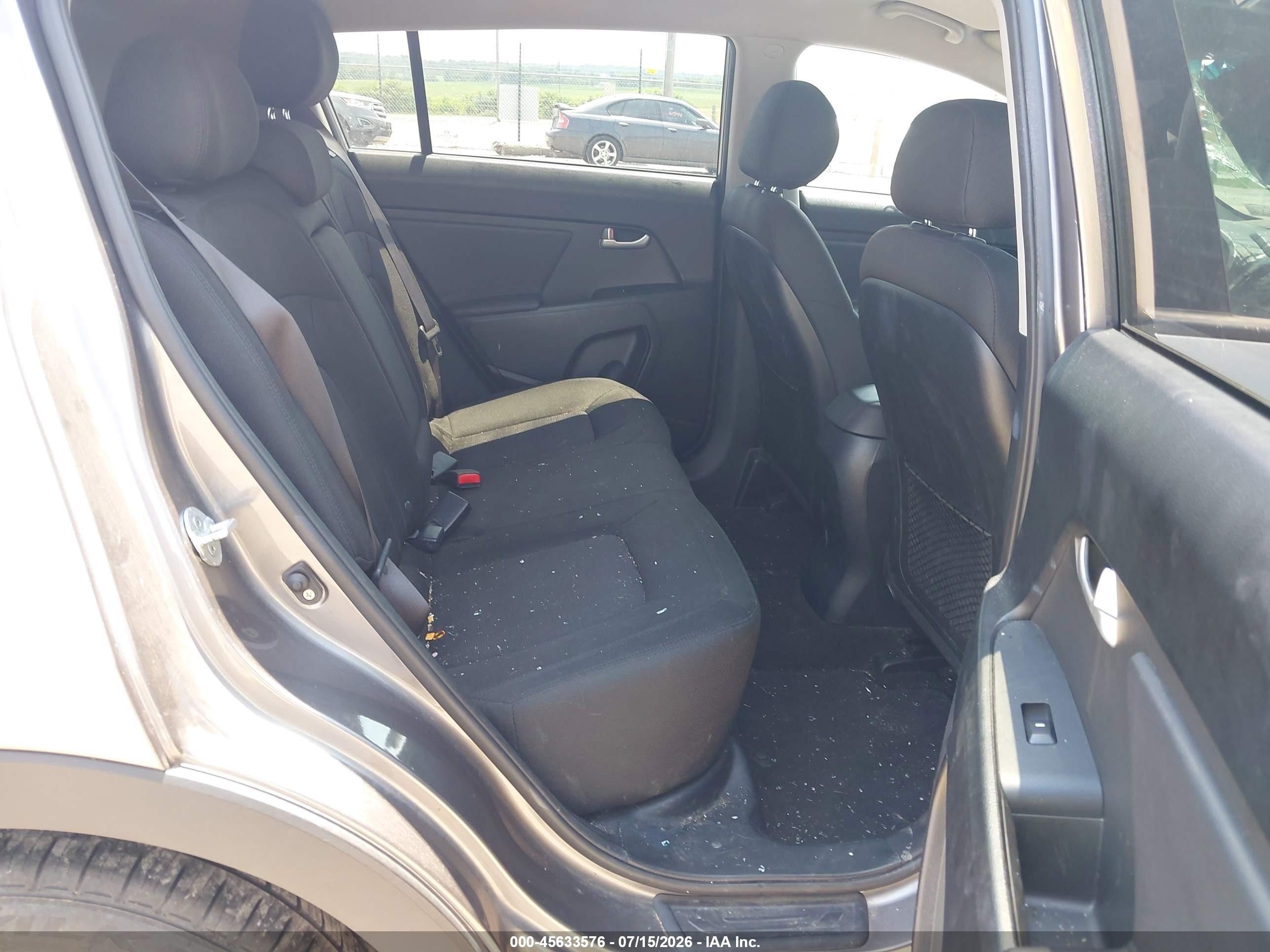 2013 Kia Sportage Lx Gray vin: KNDPBCA21D7494585
