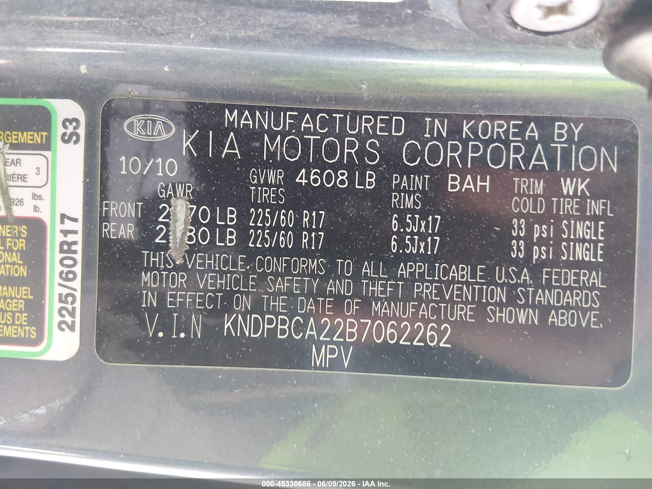 2011 Kia Sportage Lx Gray vin: KNDPBCA22B7062262
