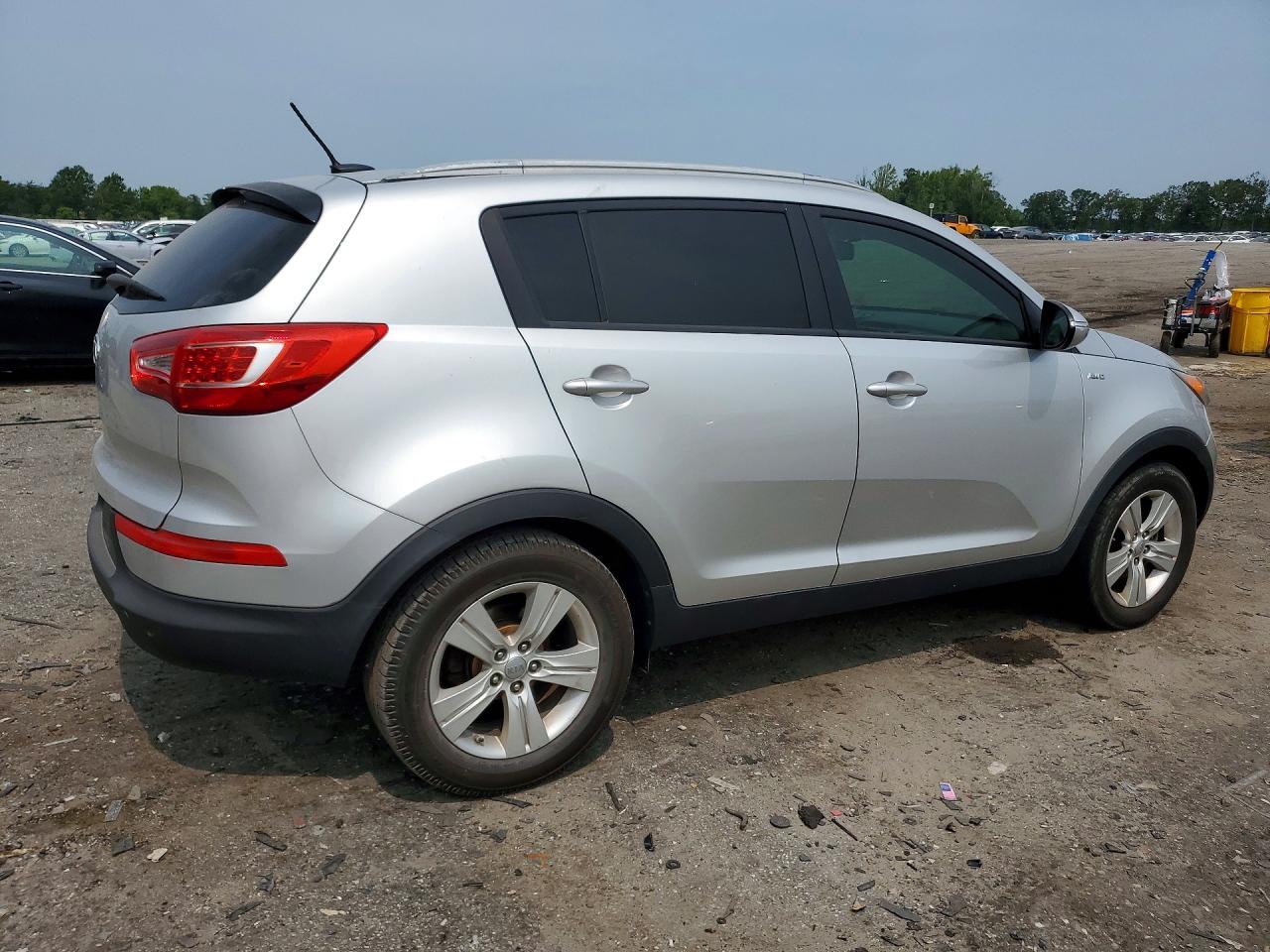2012 Kia Sportage Lx Silver vin: KNDPBCA22C7213800