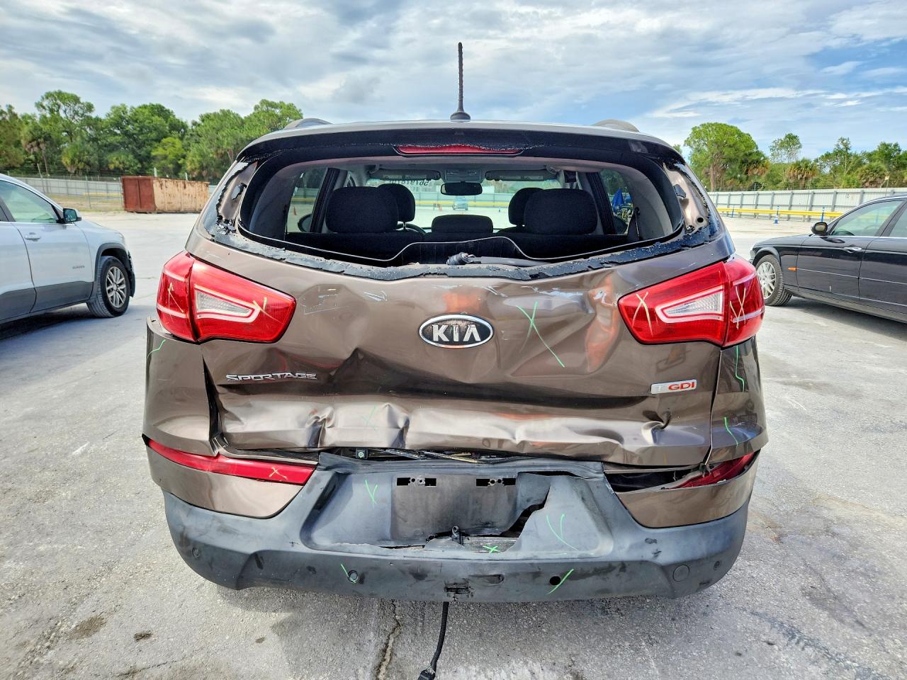 2012 Kia Sportage Lx Коричневый vin: KNDPBCA22C7282258