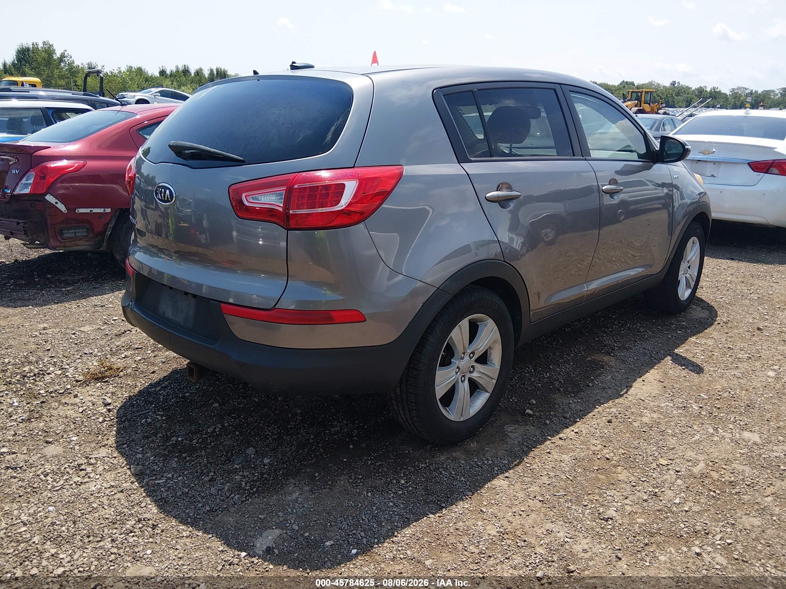 2012 Kia Sportage Lx Серебряный vin: KNDPBCA22C7287718
