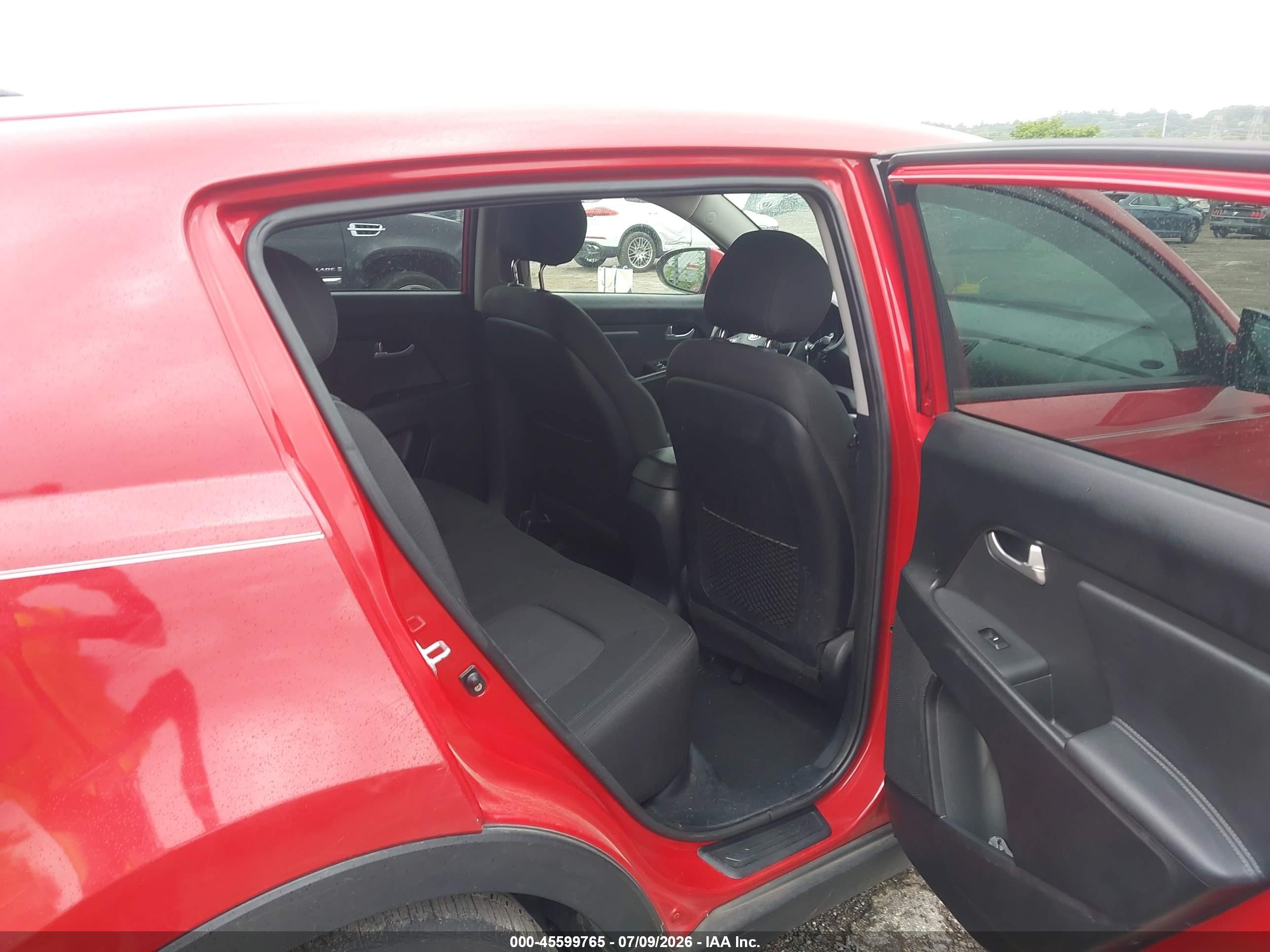 2013 Kia Sportage Lx Red vin: KNDPBCA22D7354786
