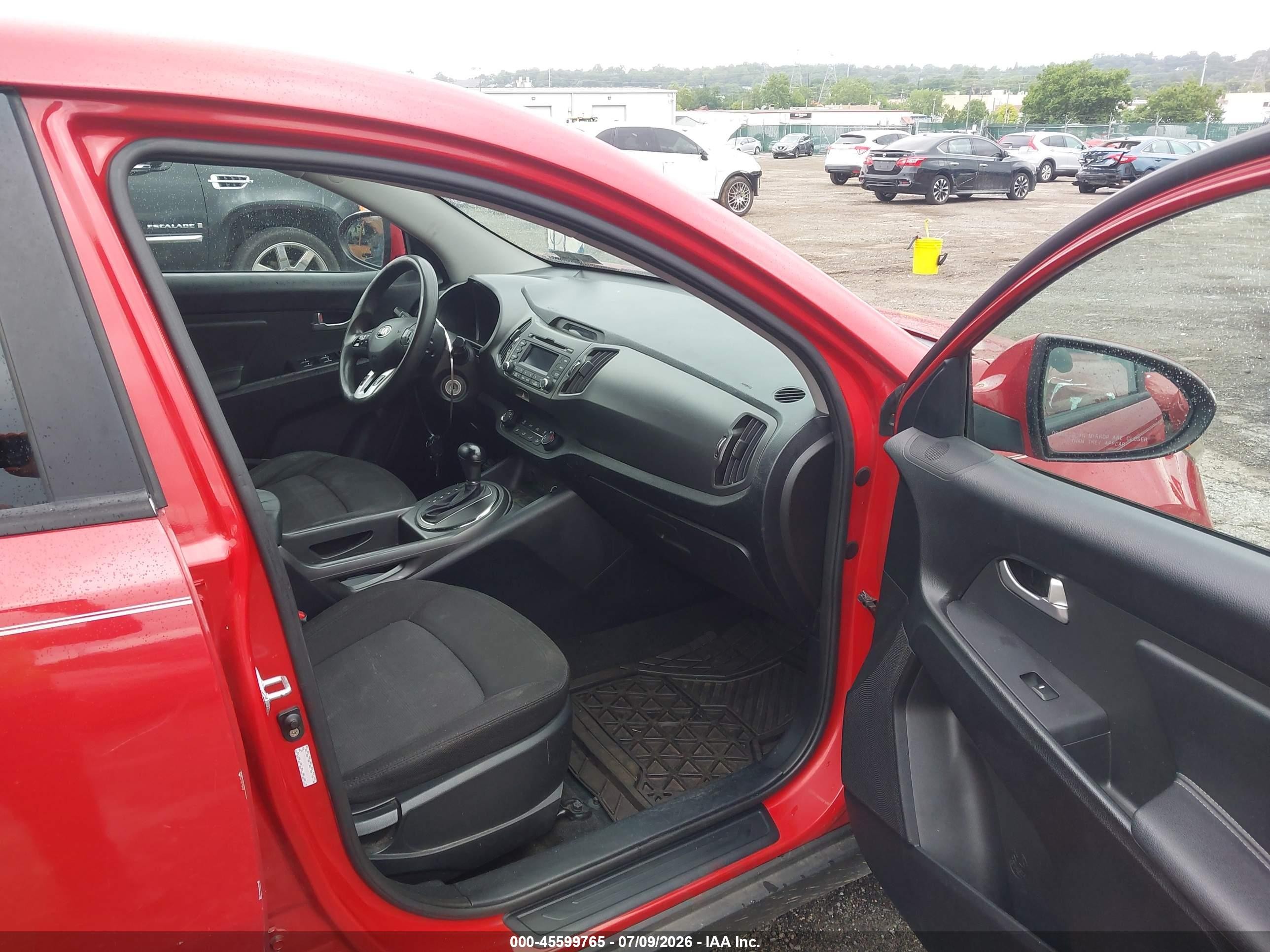 2013 Kia Sportage Lx Red vin: KNDPBCA22D7354786