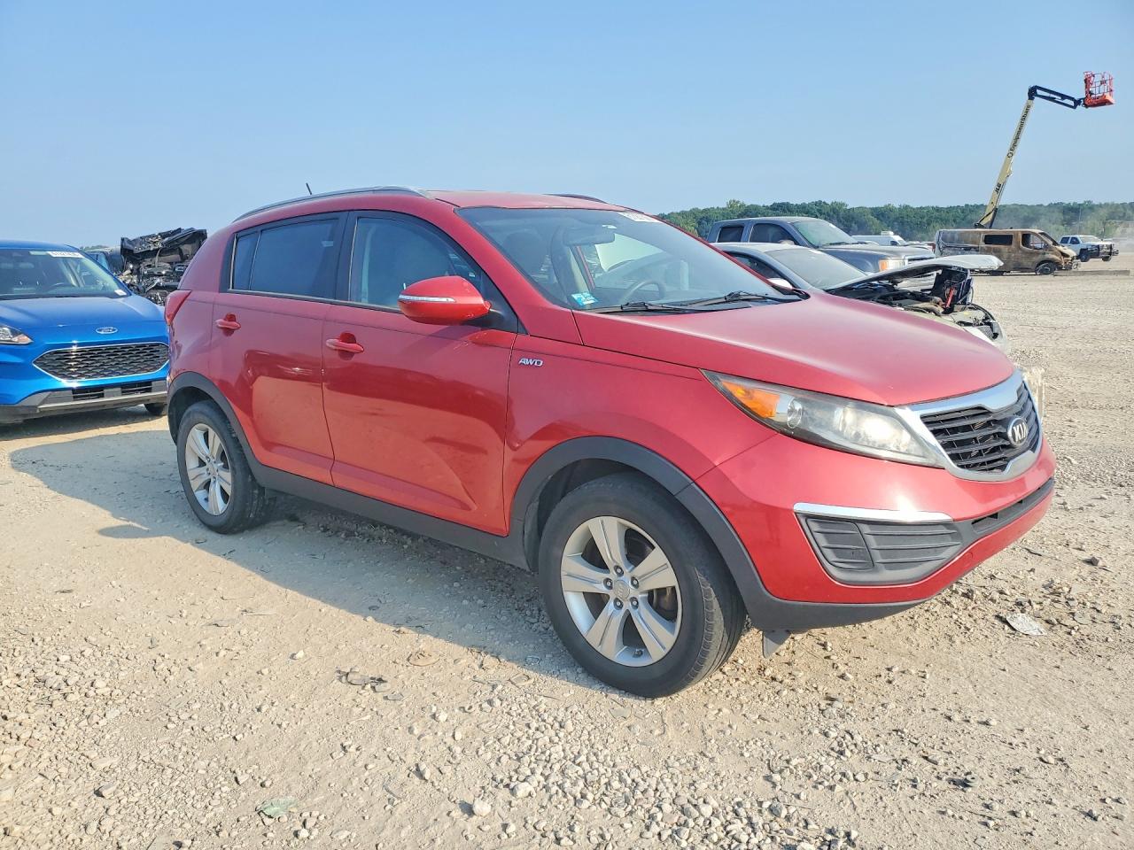 2013 Kia Sportage Lx Red vin: KNDPBCA22D7361060