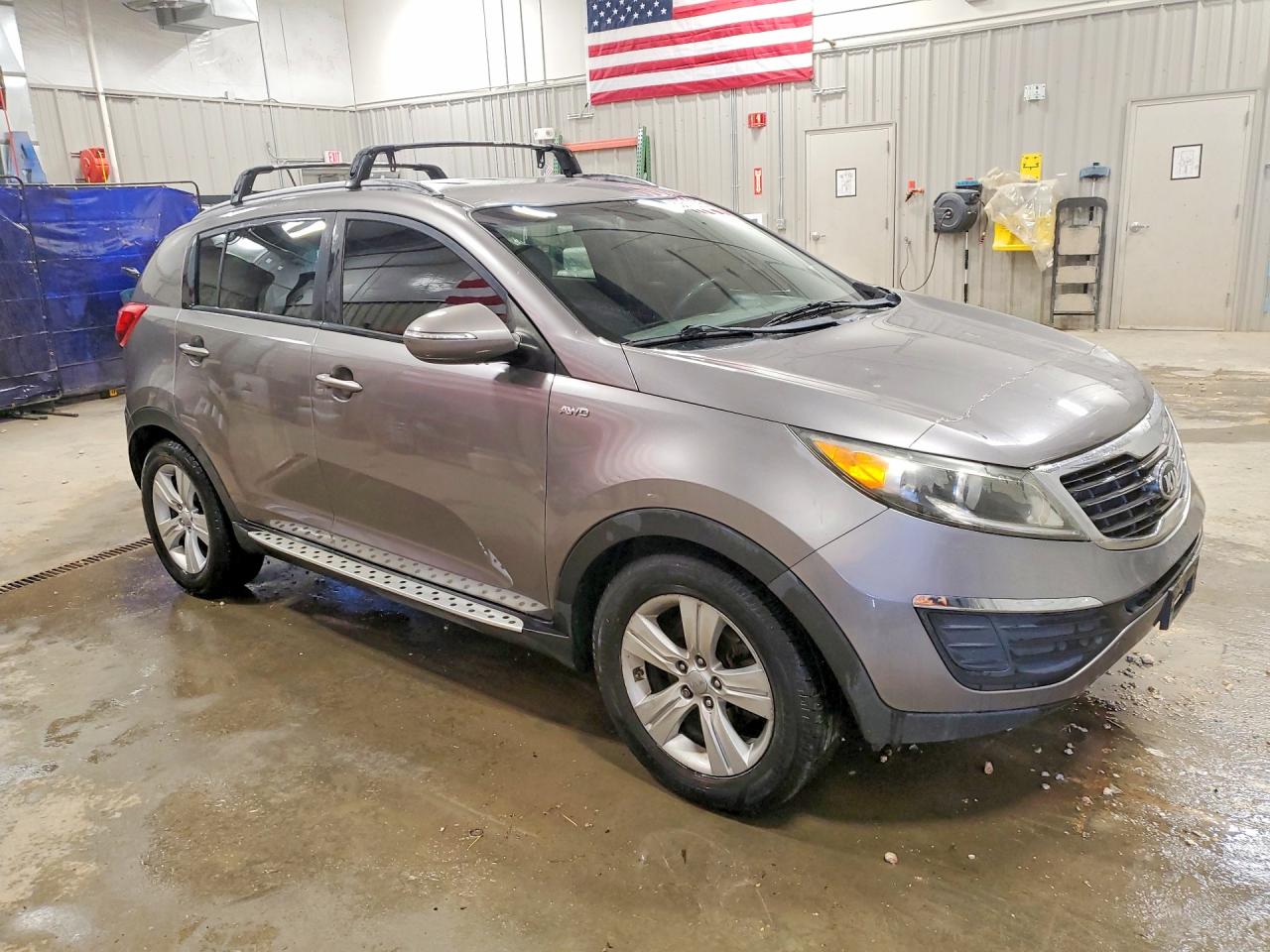 2013 Kia Sportage Lx Gray vin: KNDPBCA22D7401797