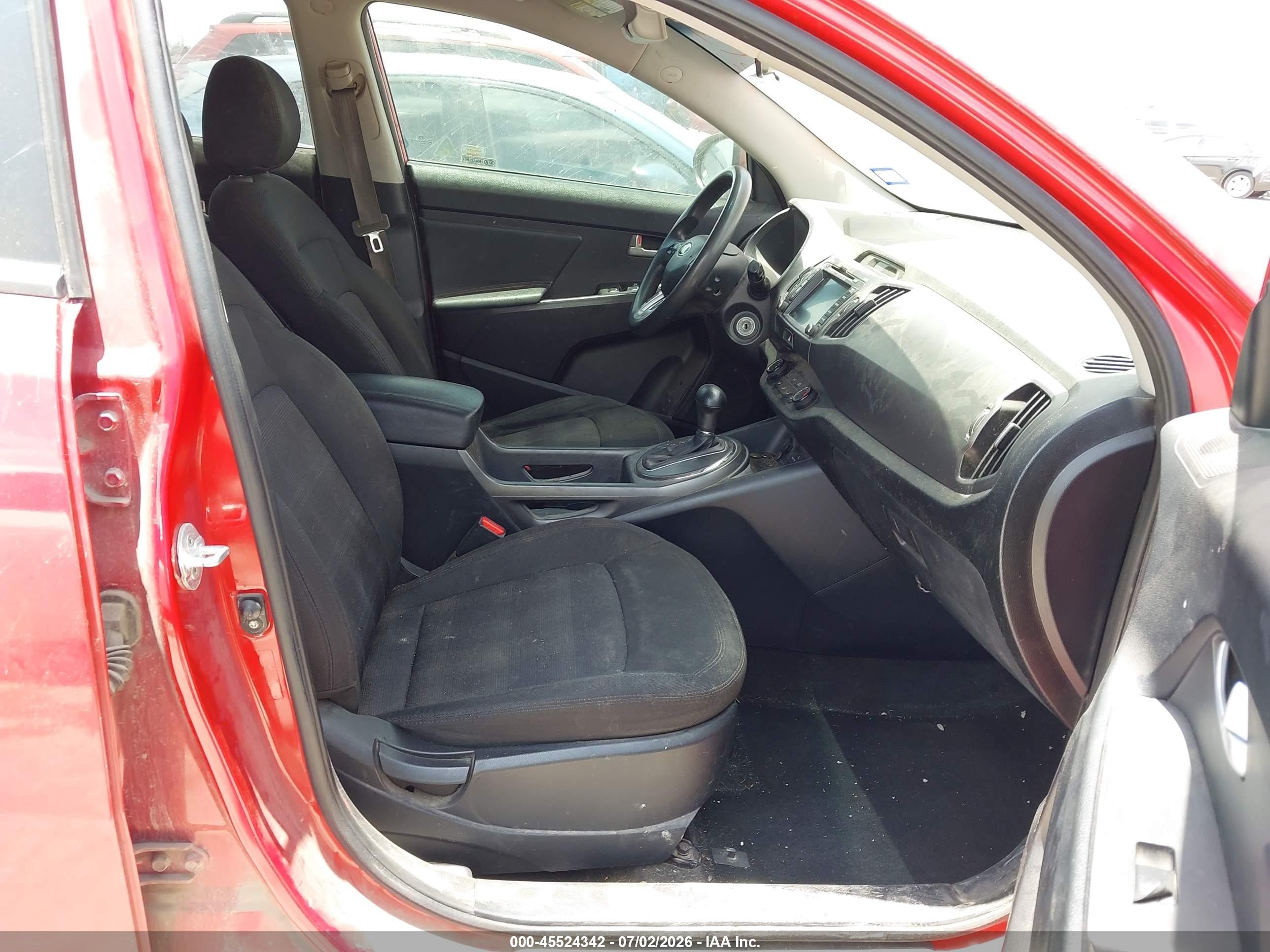 2013 Kia Sportage Lx Red vin: KNDPBCA22D7412184