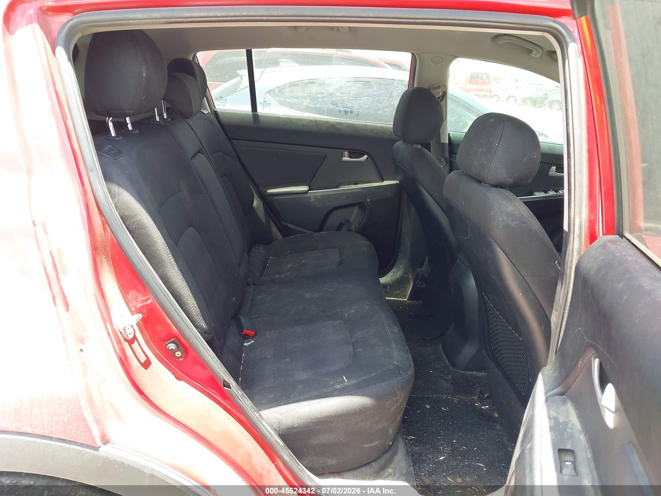 2013 Kia Sportage Lx Red vin: KNDPBCA22D7412184