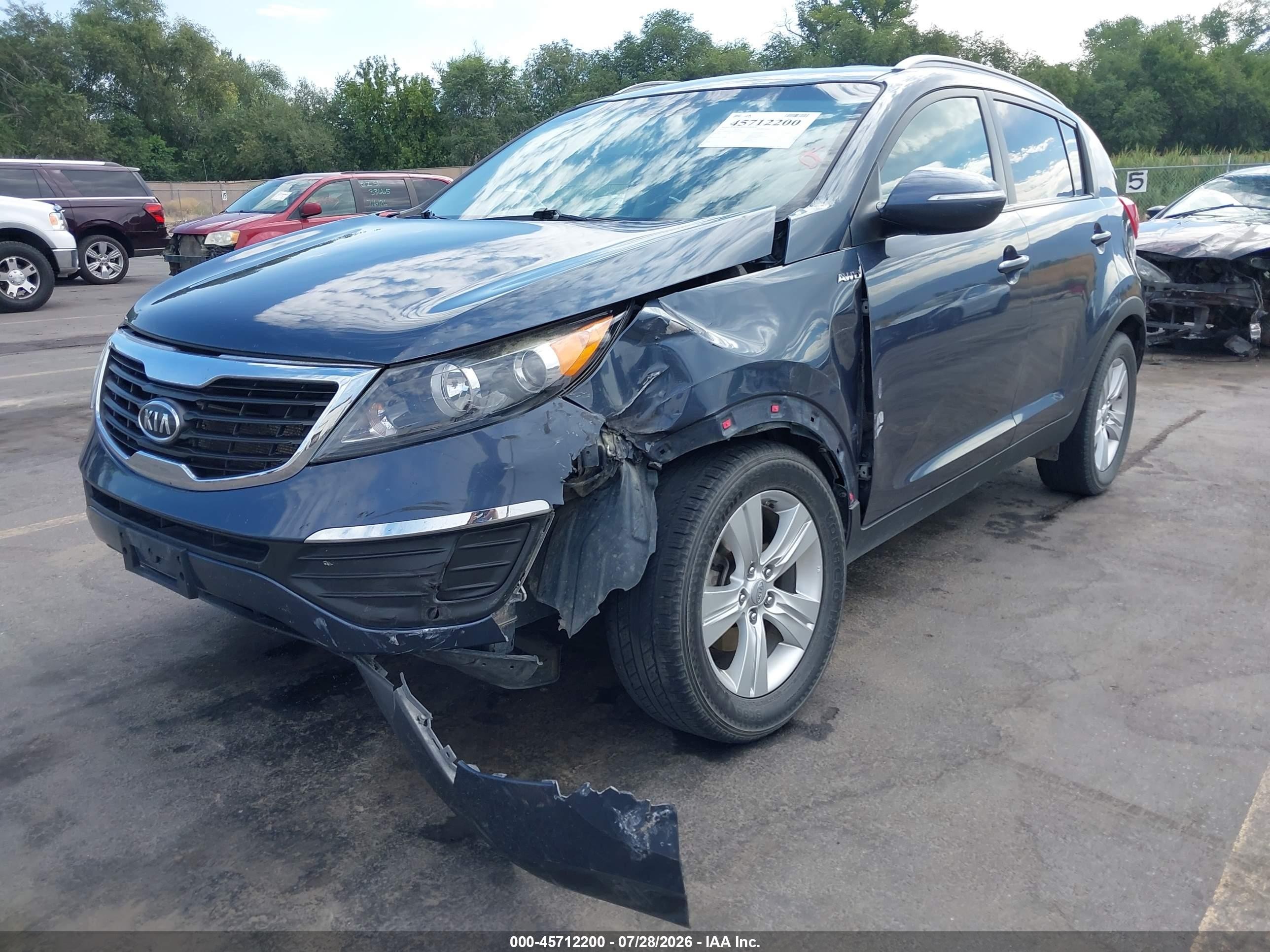 2011 Kia Sportage Lx Navy vin: KNDPBCA23B7102249
