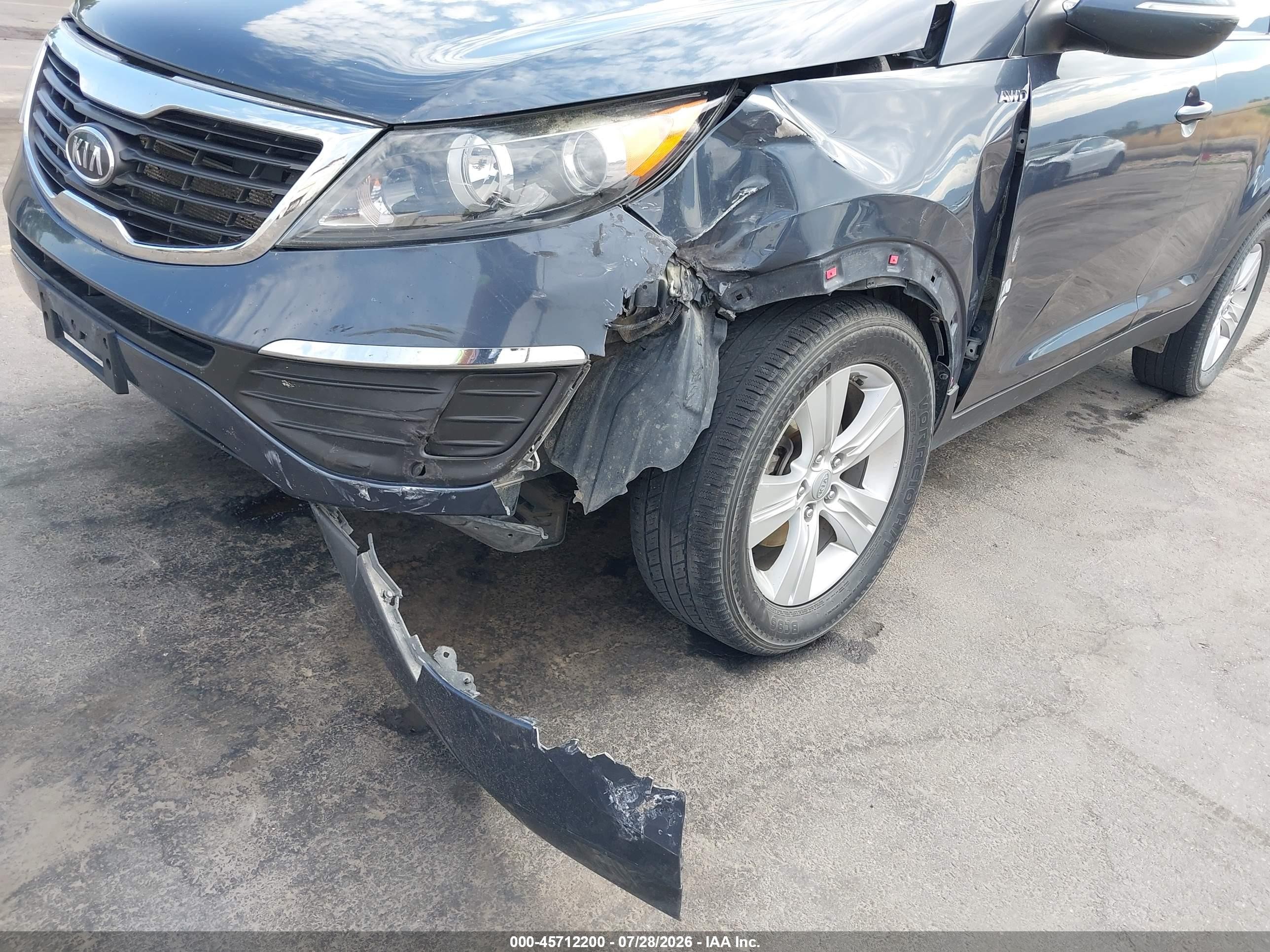 2011 Kia Sportage Lx Navy vin: KNDPBCA23B7102249