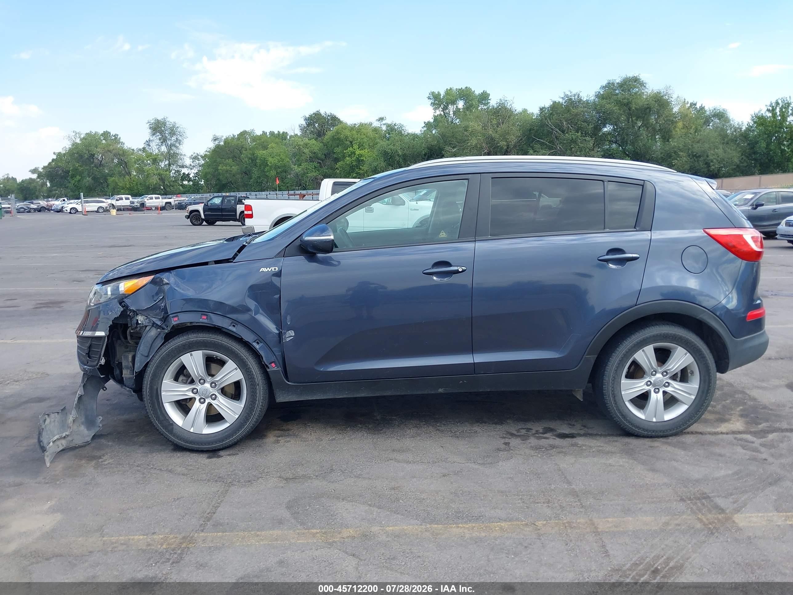 2011 Kia Sportage Lx Navy vin: KNDPBCA23B7102249