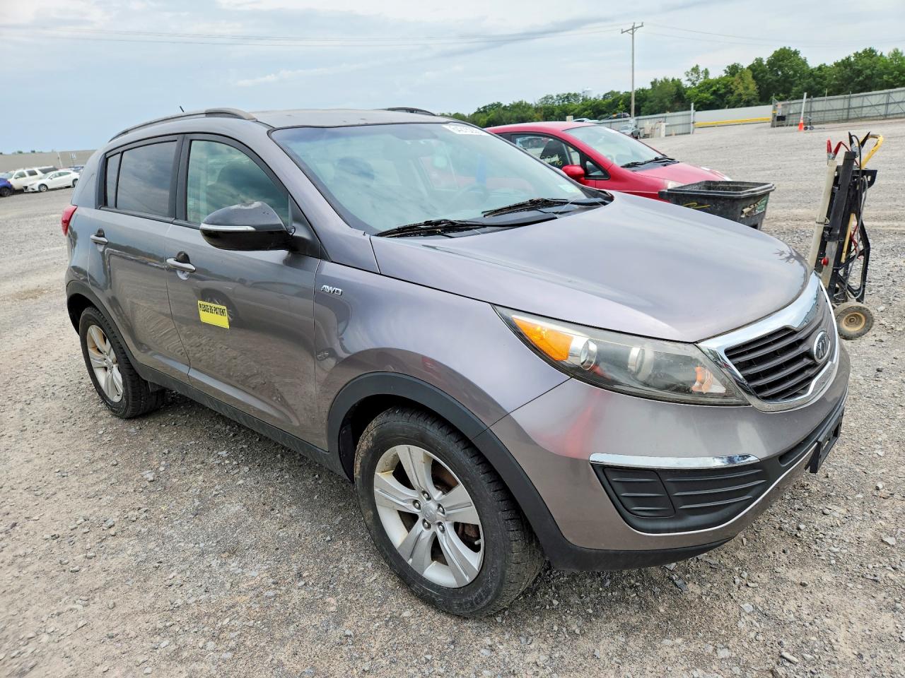 2011 Kia Sportage Lx Gray vin: KNDPBCA23B7172124