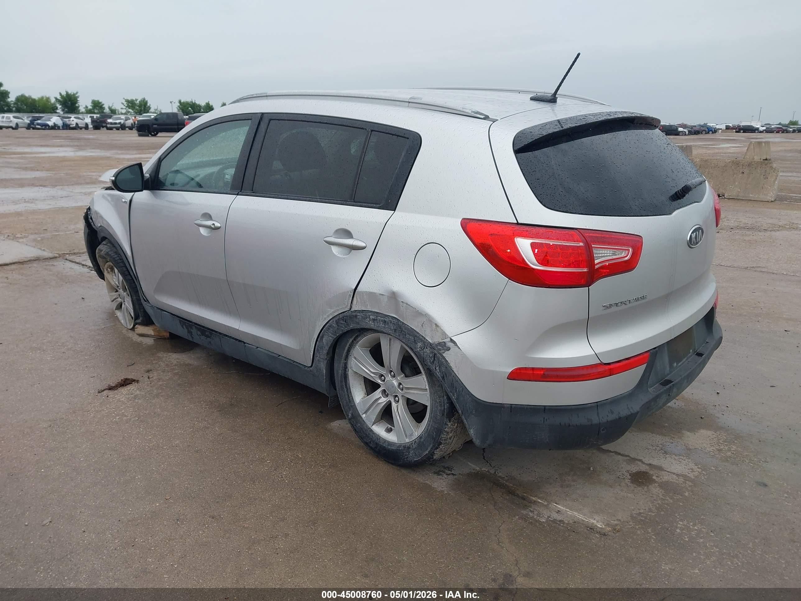 2012 Kia Sportage Lx Silver vin: KNDPBCA23C7182914