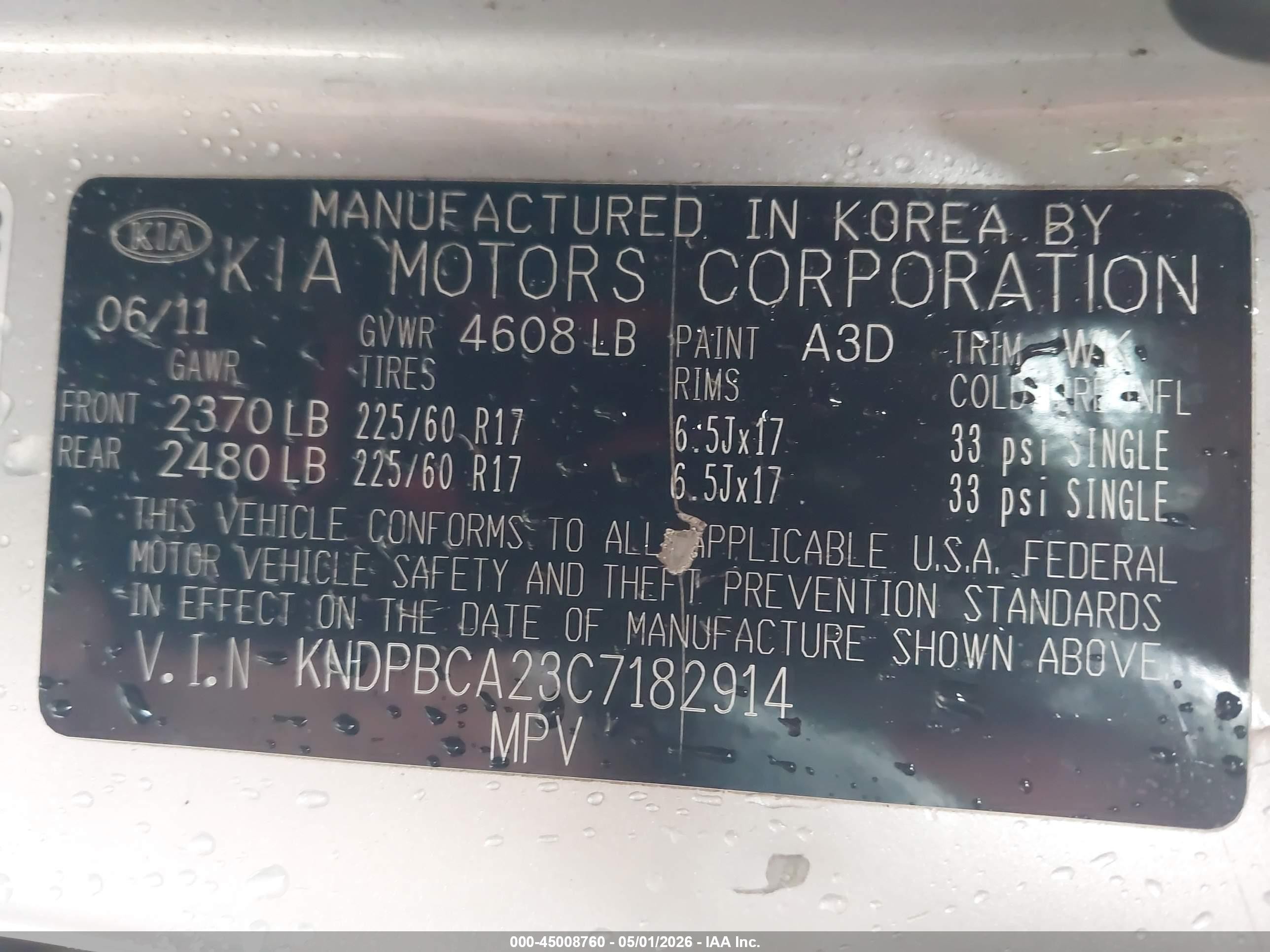 2012 Kia Sportage Lx Silver vin: KNDPBCA23C7182914